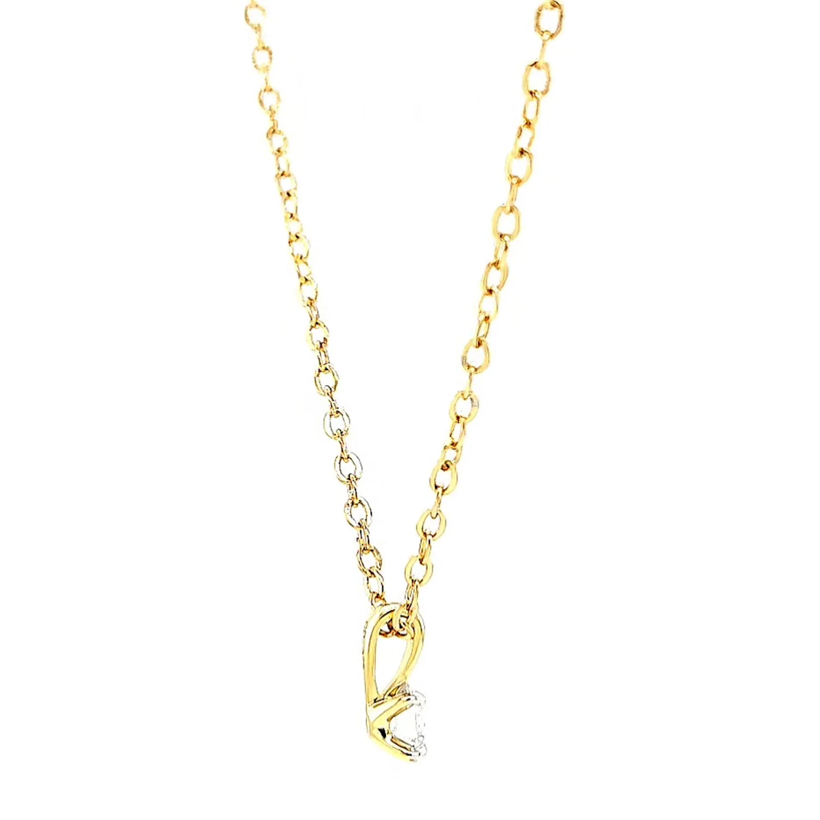 Celebration 9ct Yellow Gold Round Brilliant Cut 1/4 CARAT Lab Grown Diamond Pendant - Image 54