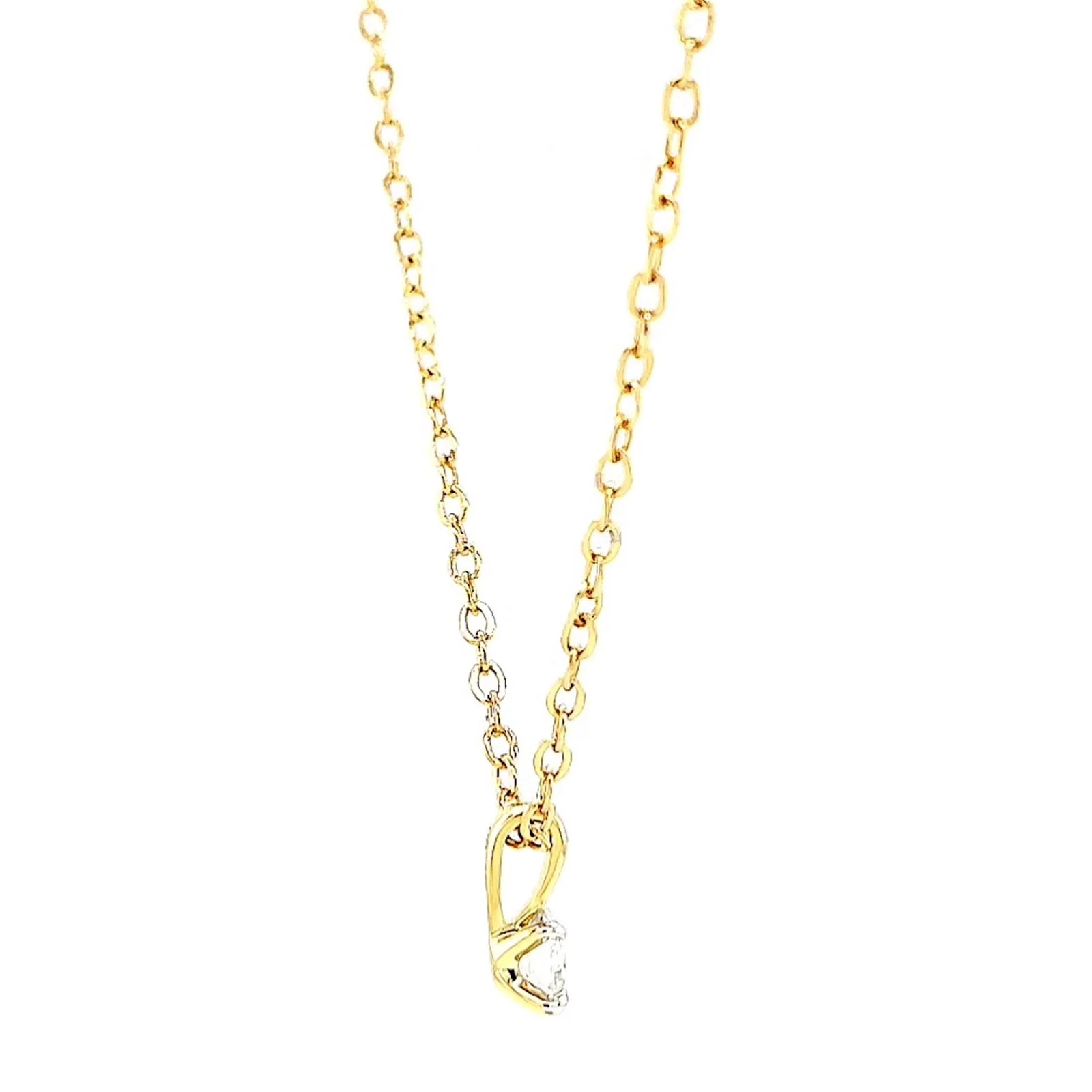 Celebration 9ct Yellow Gold Round Brilliant Cut 1/4 CARAT Lab Grown Diamond Pendant - Image 55