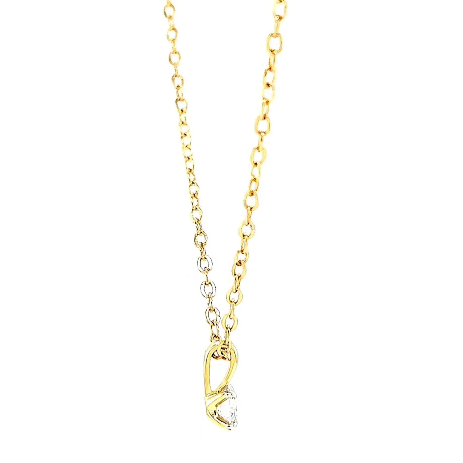 Celebration 9ct Yellow Gold Round Brilliant Cut 1/4 CARAT Lab Grown Diamond Pendant - Image 56