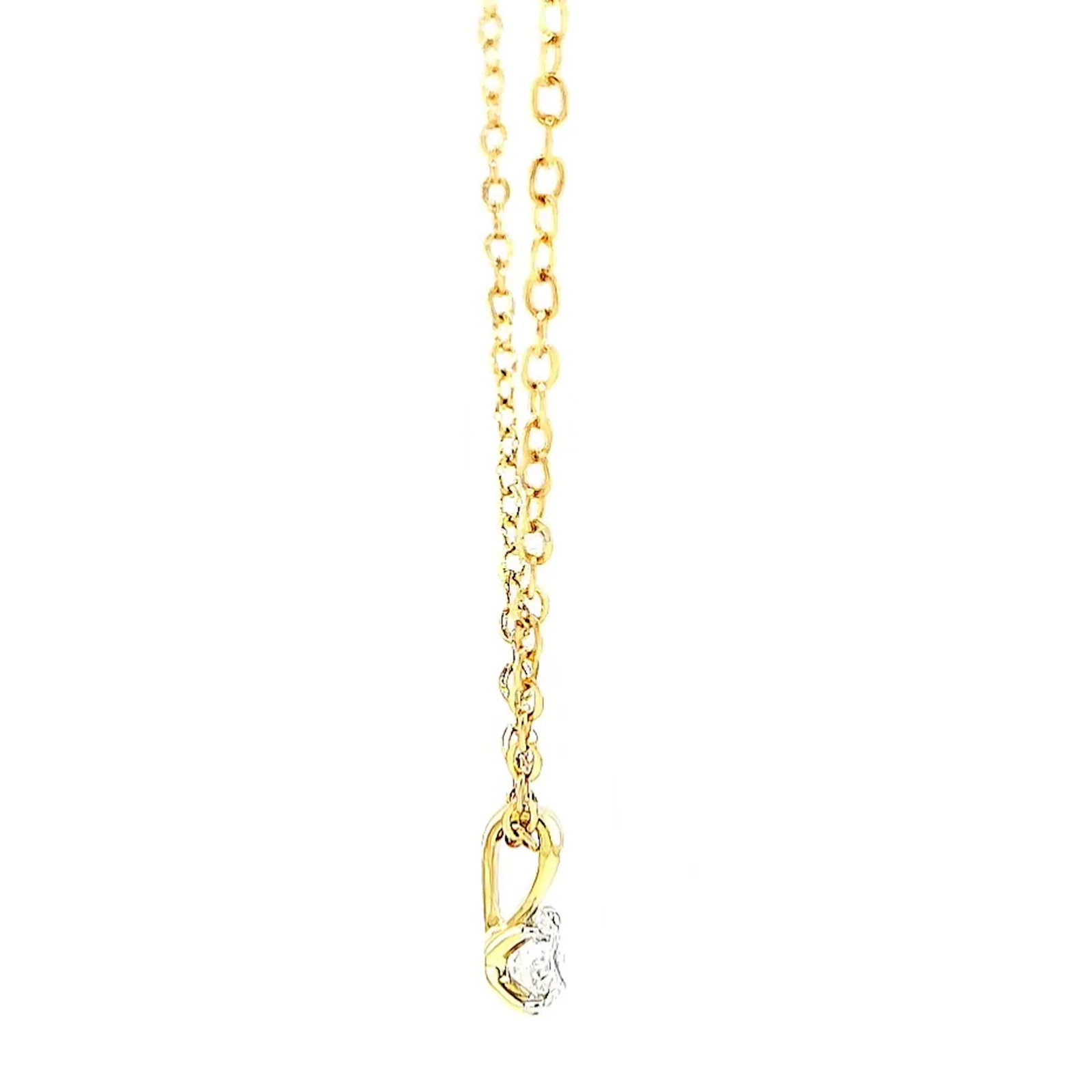 Celebration 9ct Yellow Gold Round Brilliant Cut 1/4 CARAT Lab Grown Diamond Pendant - Image 59