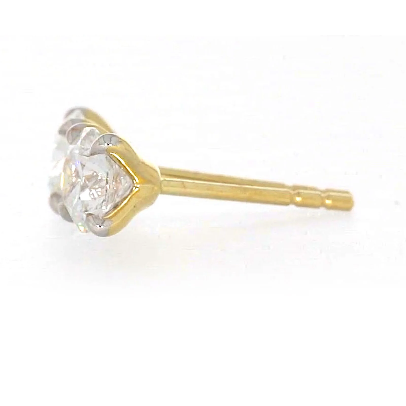 Celebration 9ct Yellow Gold Round Brilliant Cut 1 CARAT tw of Certified Lab Grown Diamonds Stud Earrings - Image 18