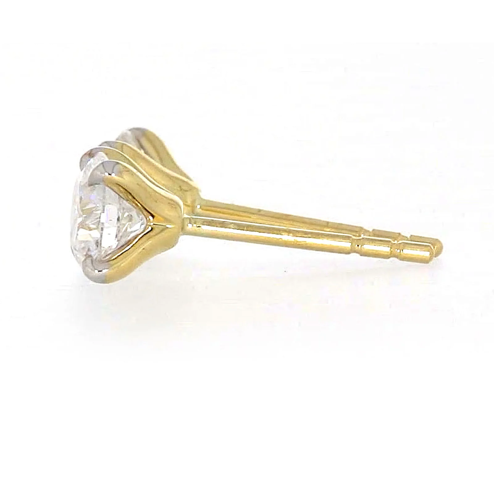 Celebration 9ct Yellow Gold Round Brilliant Cut 1 CARAT tw of Certified Lab Grown Diamonds Stud Earrings - Image 21