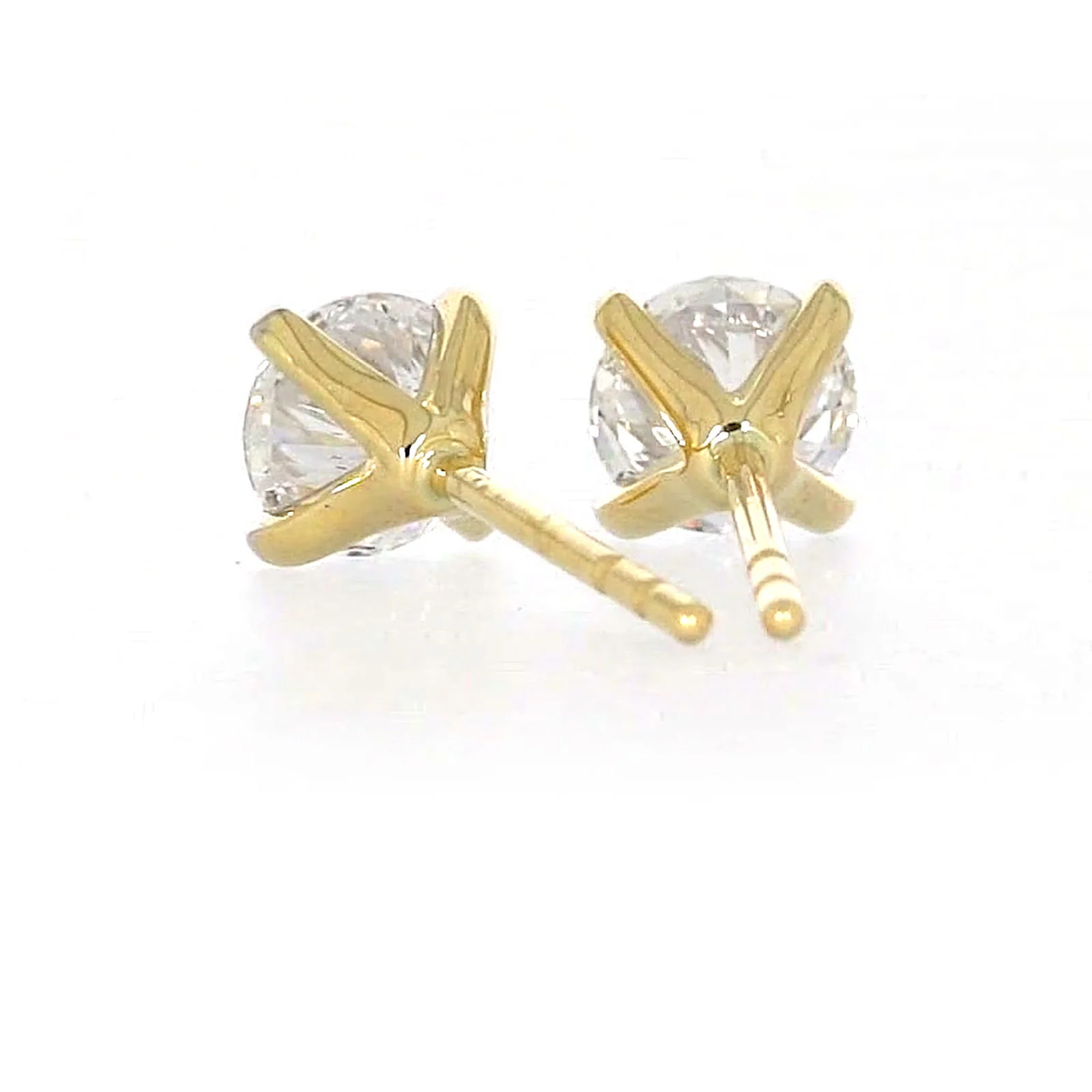 Celebration 9ct Yellow Gold Round Brilliant Cut 1 CARAT tw of Certified Lab Grown Diamonds Stud Earrings - Image 35