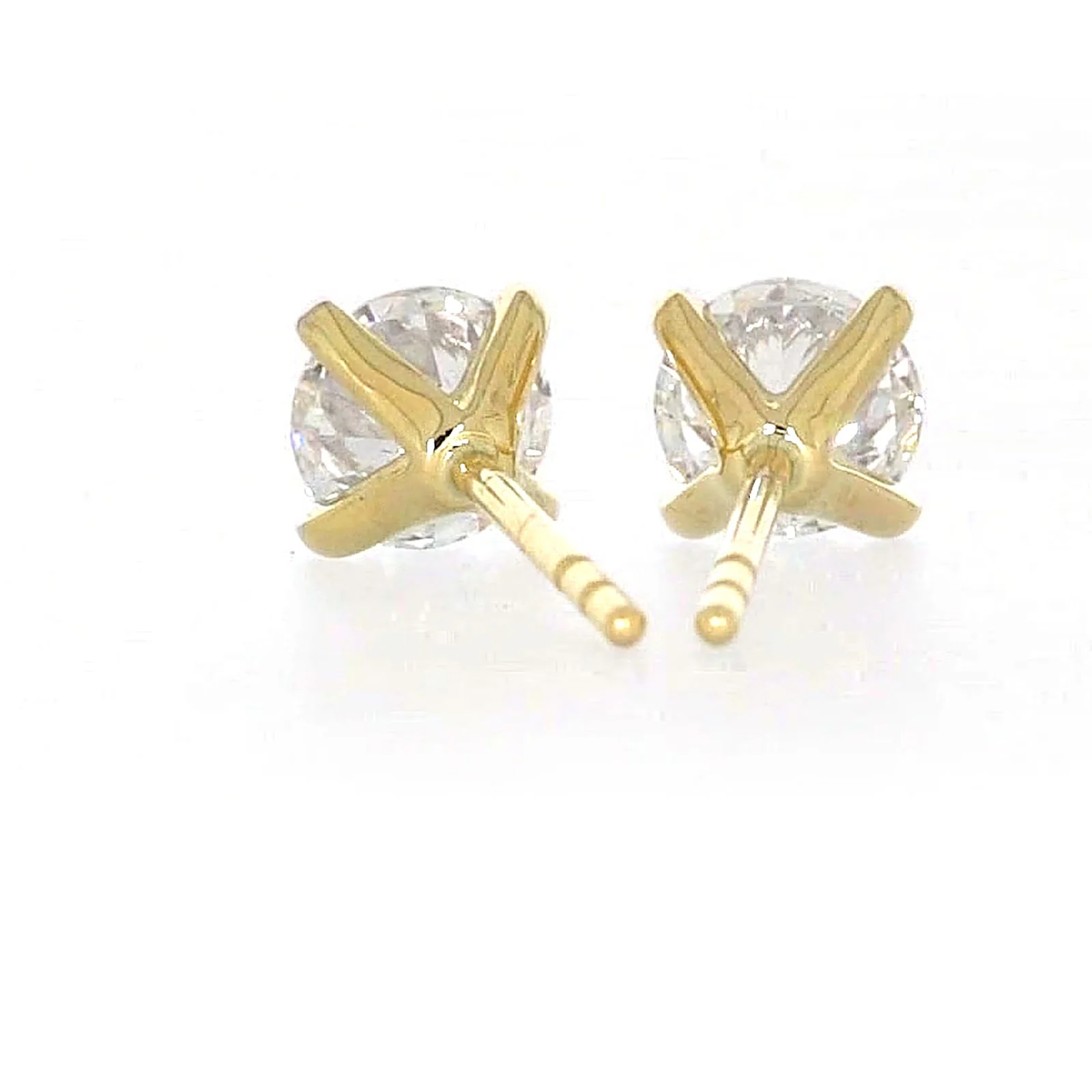 Celebration 9ct Yellow Gold Round Brilliant Cut 1 CARAT tw of Certified Lab Grown Diamonds Stud Earrings - Image 37
