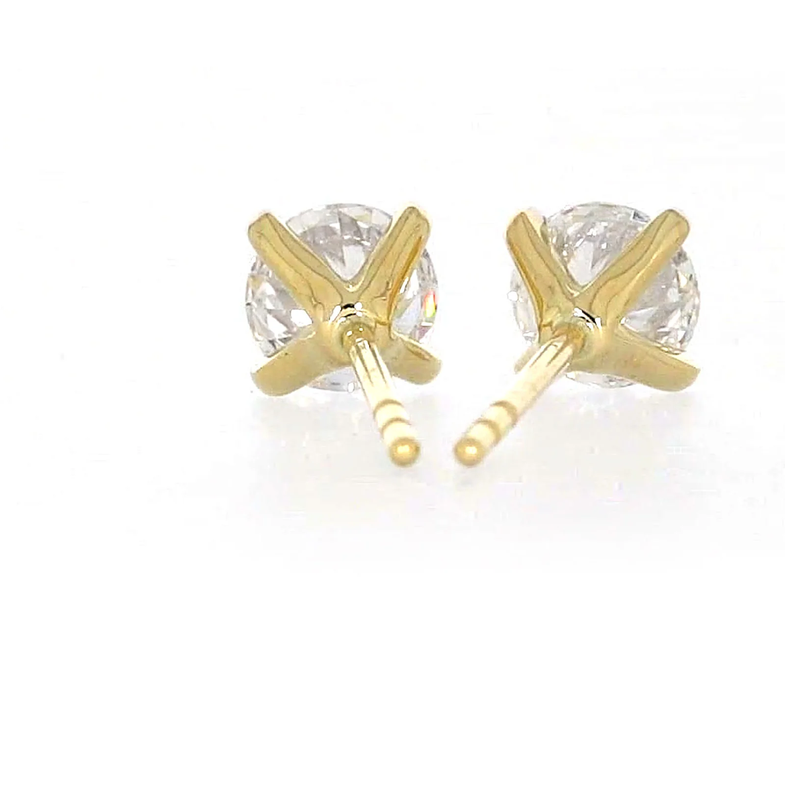 Celebration 9ct Yellow Gold Round Brilliant Cut 1 CARAT tw of Certified Lab Grown Diamonds Stud Earrings - Image 39