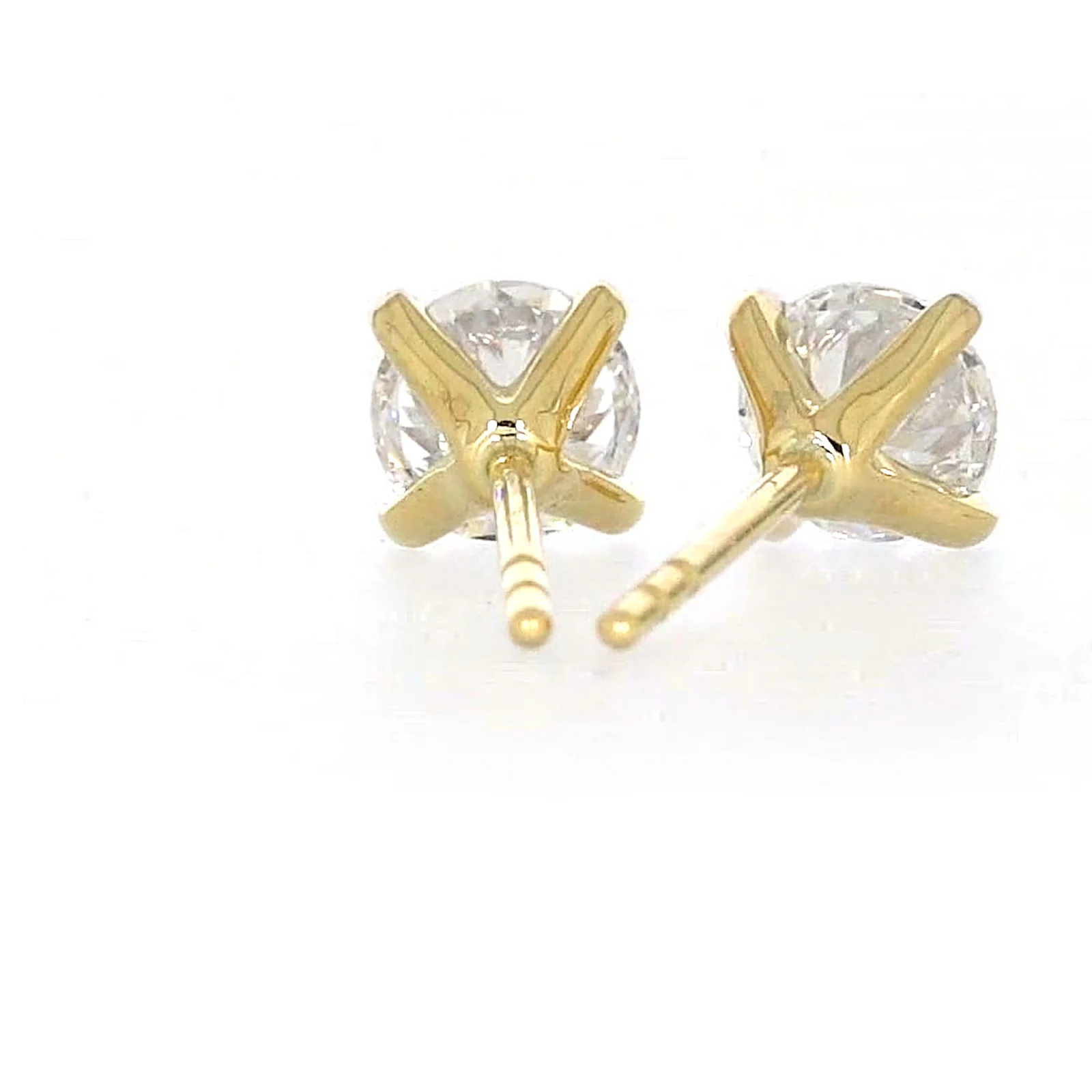 Celebration 9ct Yellow Gold Round Brilliant Cut 1 CARAT tw of Certified Lab Grown Diamonds Stud Earrings - Image 40