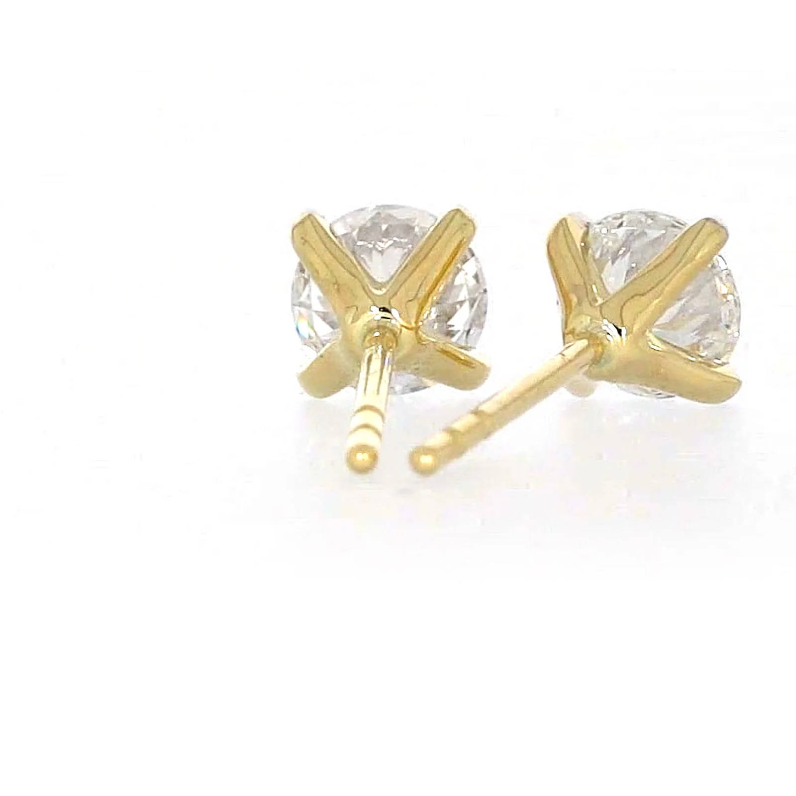 Celebration 9ct Yellow Gold Round Brilliant Cut 1 CARAT tw of Certified Lab Grown Diamonds Stud Earrings - Image 41