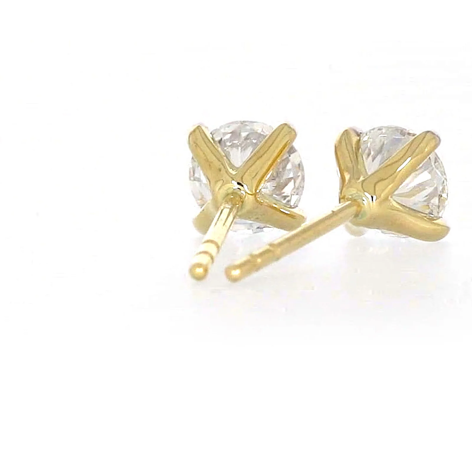 Celebration 9ct Yellow Gold Round Brilliant Cut 1 CARAT tw of Certified Lab Grown Diamonds Stud Earrings - Image 42