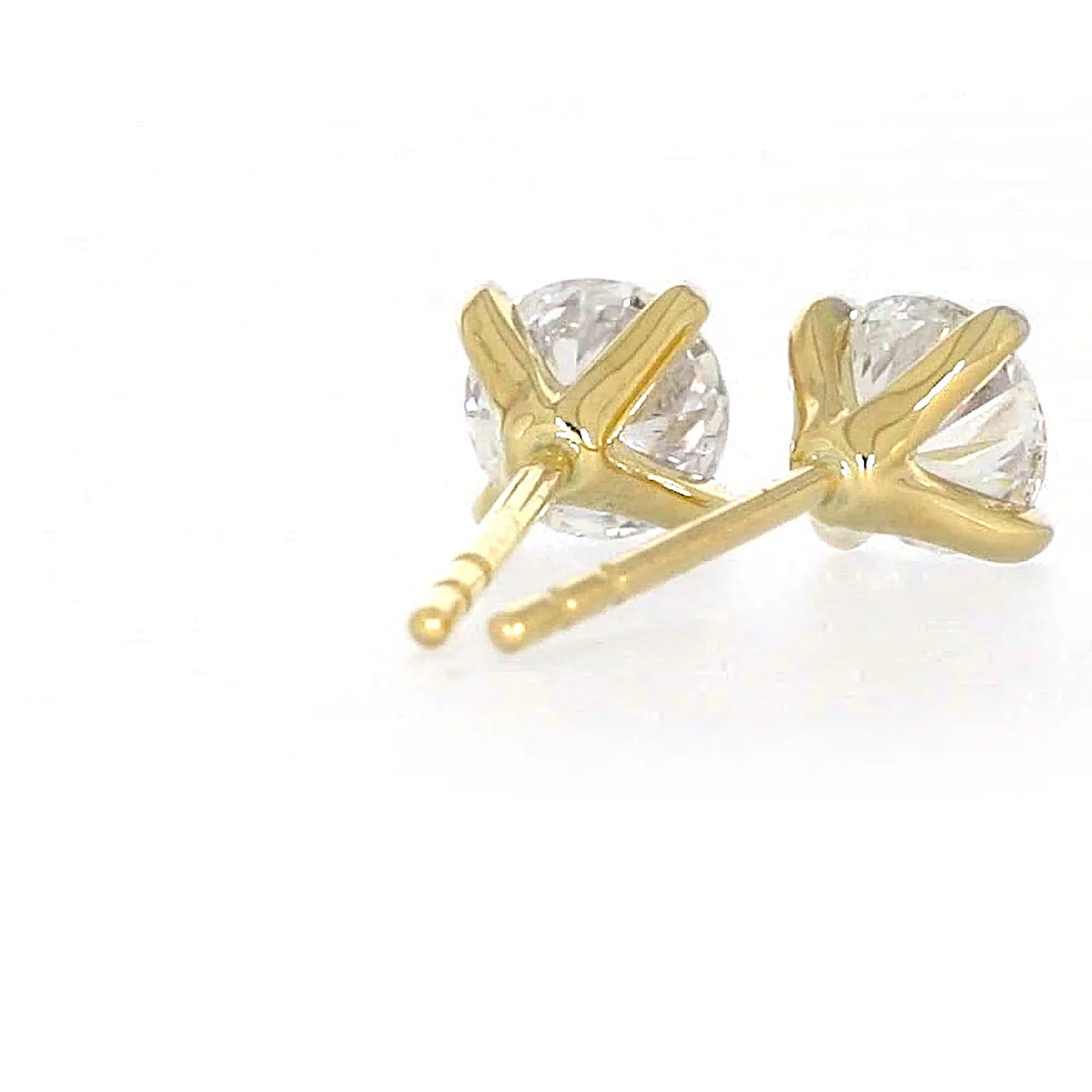 Celebration 9ct Yellow Gold Round Brilliant Cut 1 CARAT tw of Certified Lab Grown Diamonds Stud Earrings - Image 43