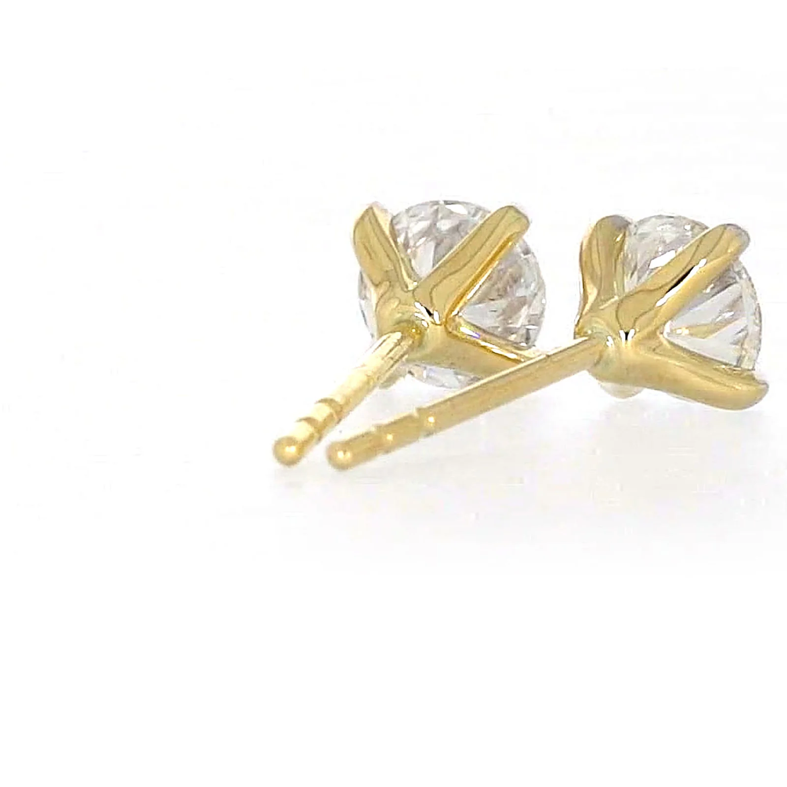 Celebration 9ct Yellow Gold Round Brilliant Cut 1 CARAT tw of Certified Lab Grown Diamonds Stud Earrings - Image 44