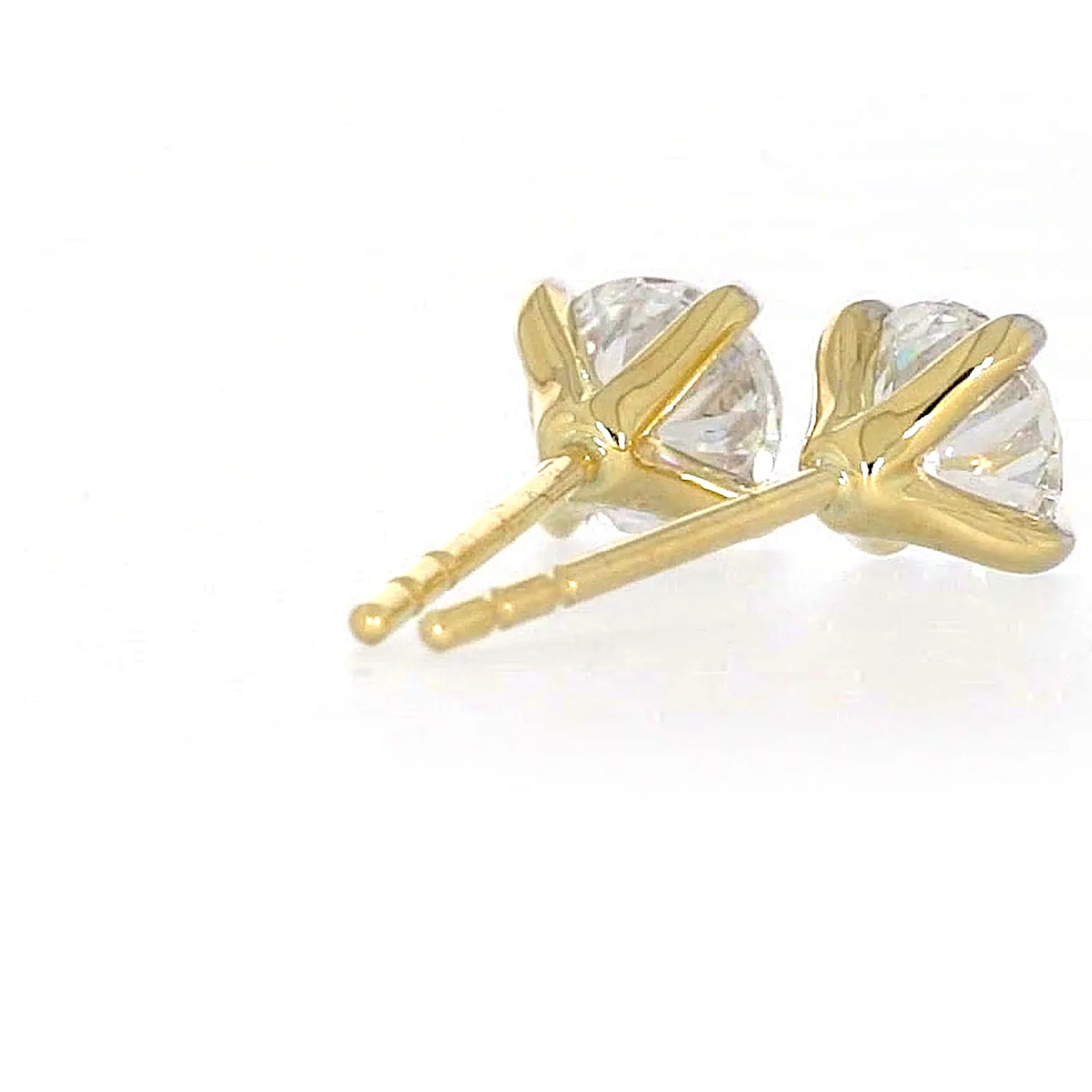 Celebration 9ct Yellow Gold Round Brilliant Cut 1 CARAT tw of Certified Lab Grown Diamonds Stud Earrings - Image 45