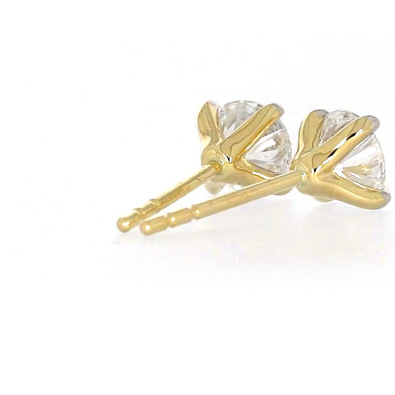Celebration 9ct Yellow Gold Round Brilliant Cut 1 CARAT tw of Certified Lab Grown Diamonds Stud Earrings - Image 46