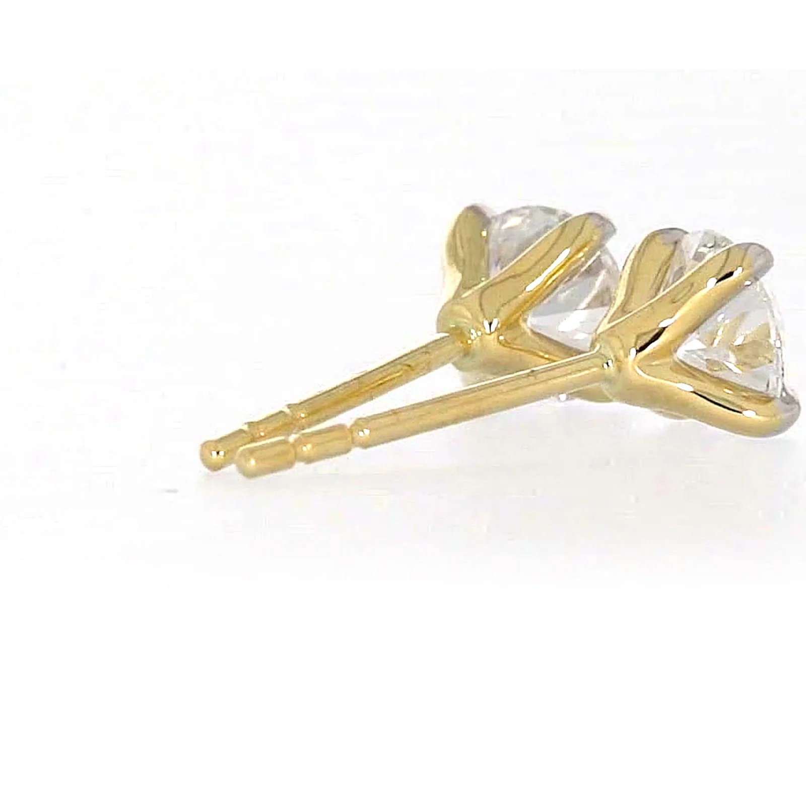 Celebration 9ct Yellow Gold Round Brilliant Cut 1 CARAT tw of Certified Lab Grown Diamonds Stud Earrings - Image 48