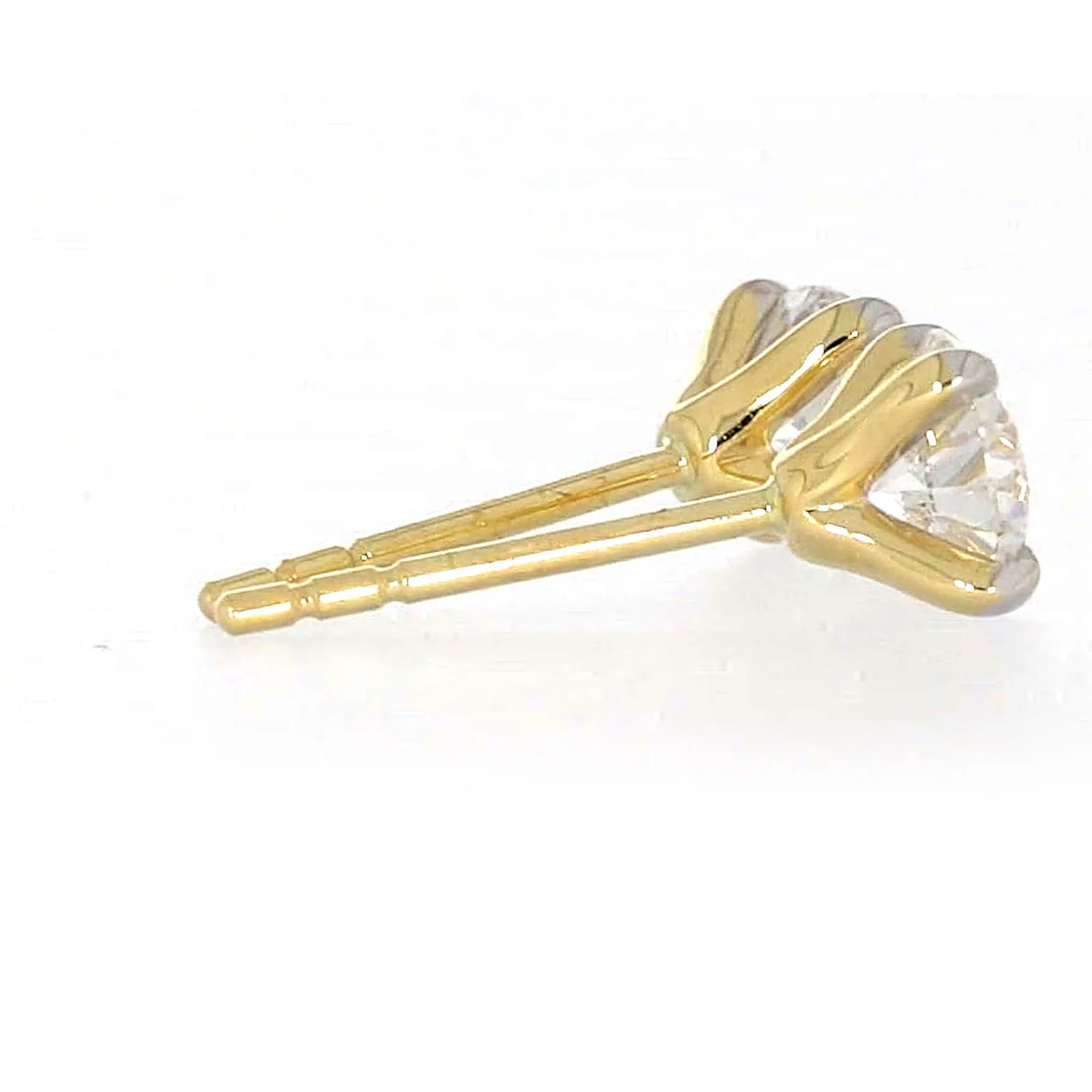 Celebration 9ct Yellow Gold Round Brilliant Cut 1 CARAT tw of Certified Lab Grown Diamonds Stud Earrings - Image 52