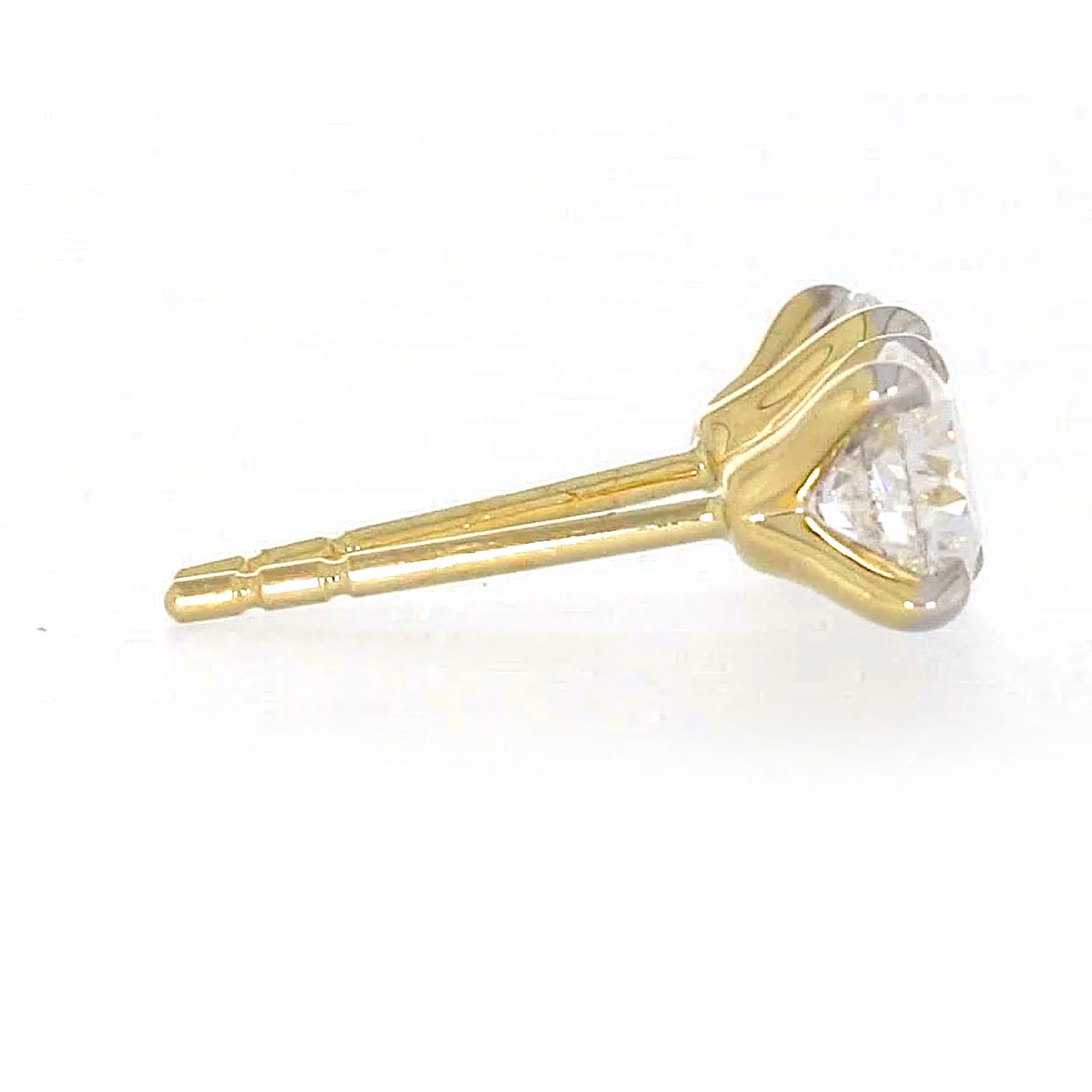 Celebration 9ct Yellow Gold Round Brilliant Cut 1 CARAT tw of Certified Lab Grown Diamonds Stud Earrings - Image 55