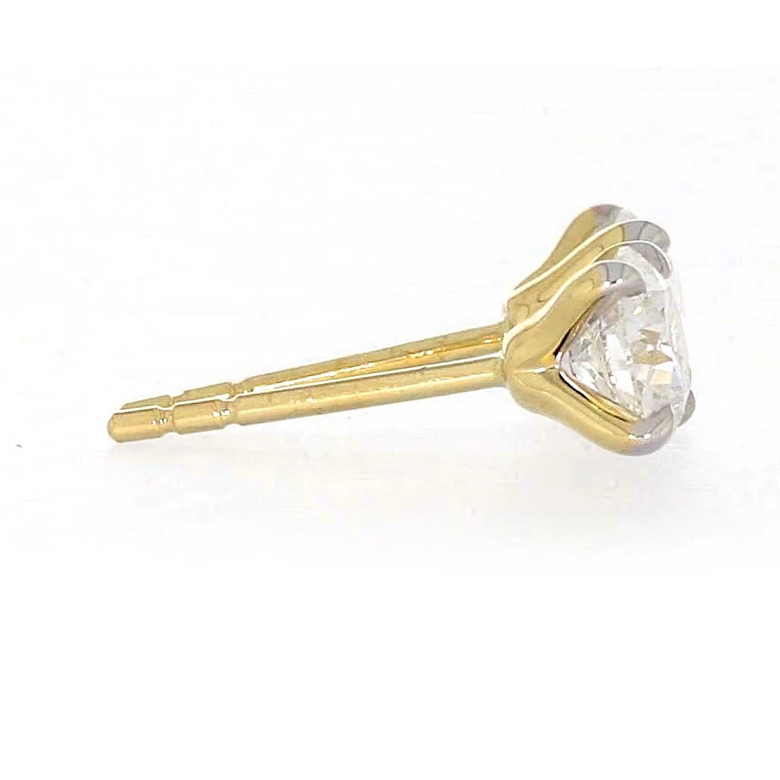 Celebration 9ct Yellow Gold Round Brilliant Cut 1 CARAT tw of Certified Lab Grown Diamonds Stud Earrings - Image 56