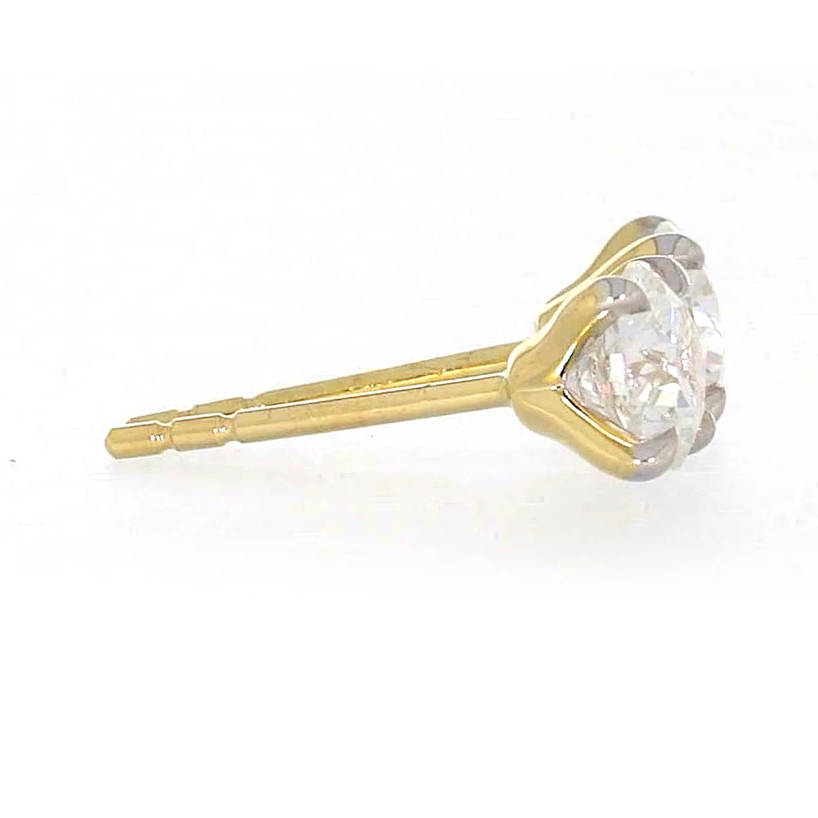 Celebration 9ct Yellow Gold Round Brilliant Cut 1 CARAT tw of Certified Lab Grown Diamonds Stud Earrings - Image 57