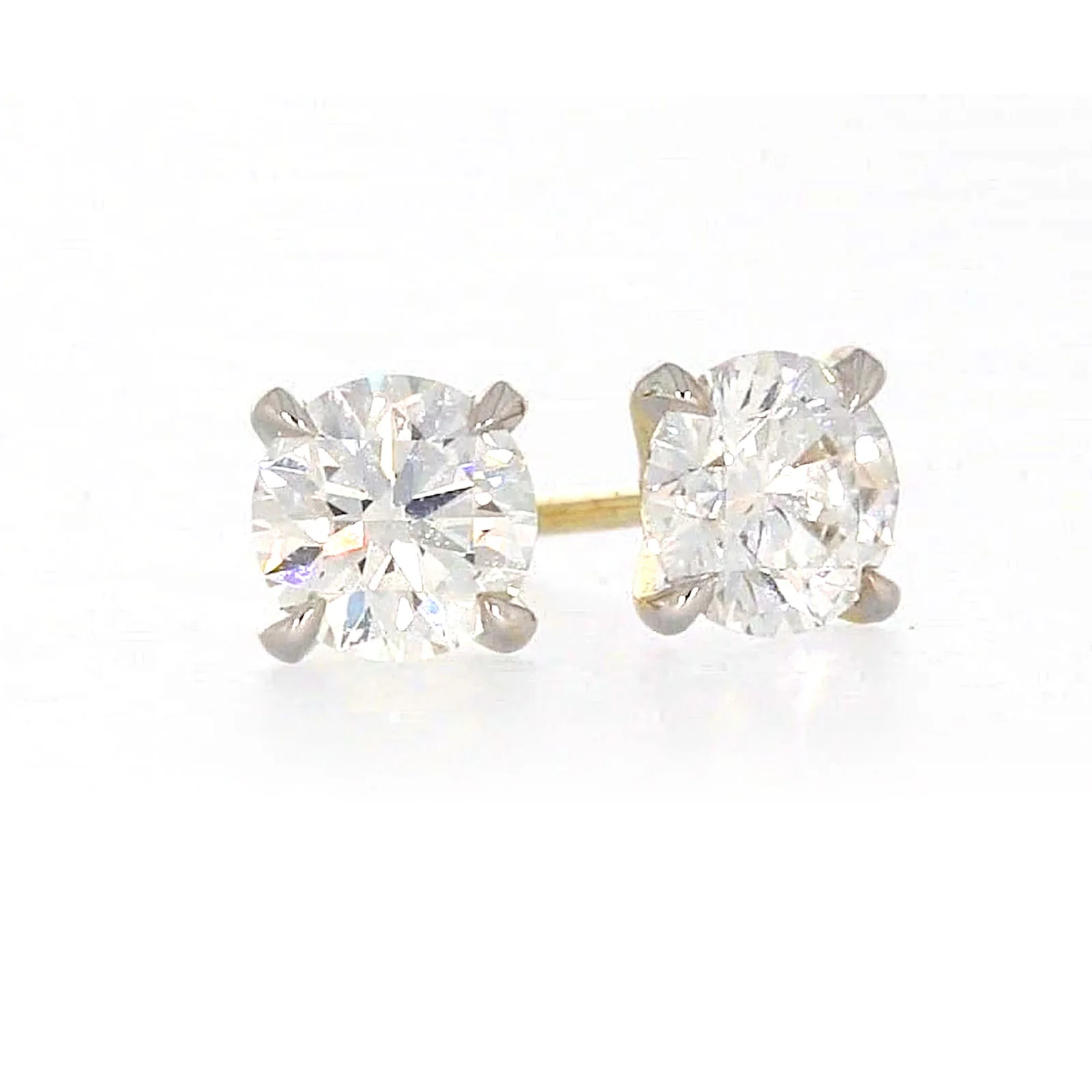 Celebration 9ct Yellow Gold Round Brilliant Cut 1 CARAT tw of Certified Lab Grown Diamonds Stud Earrings - Image 71