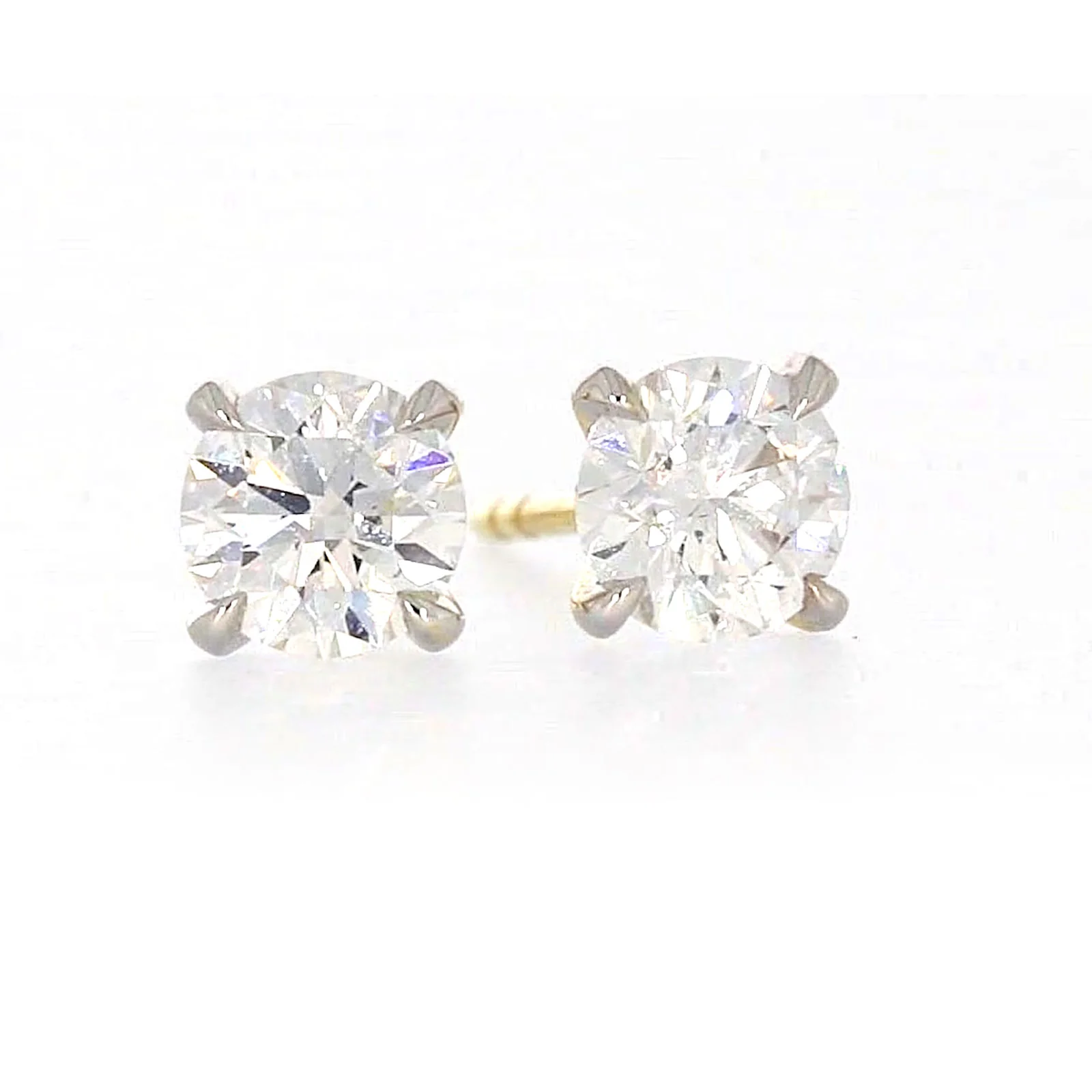Celebration 9ct Yellow Gold Round Brilliant Cut 1 CARAT tw of Certified Lab Grown Diamonds Stud Earrings - Image 73