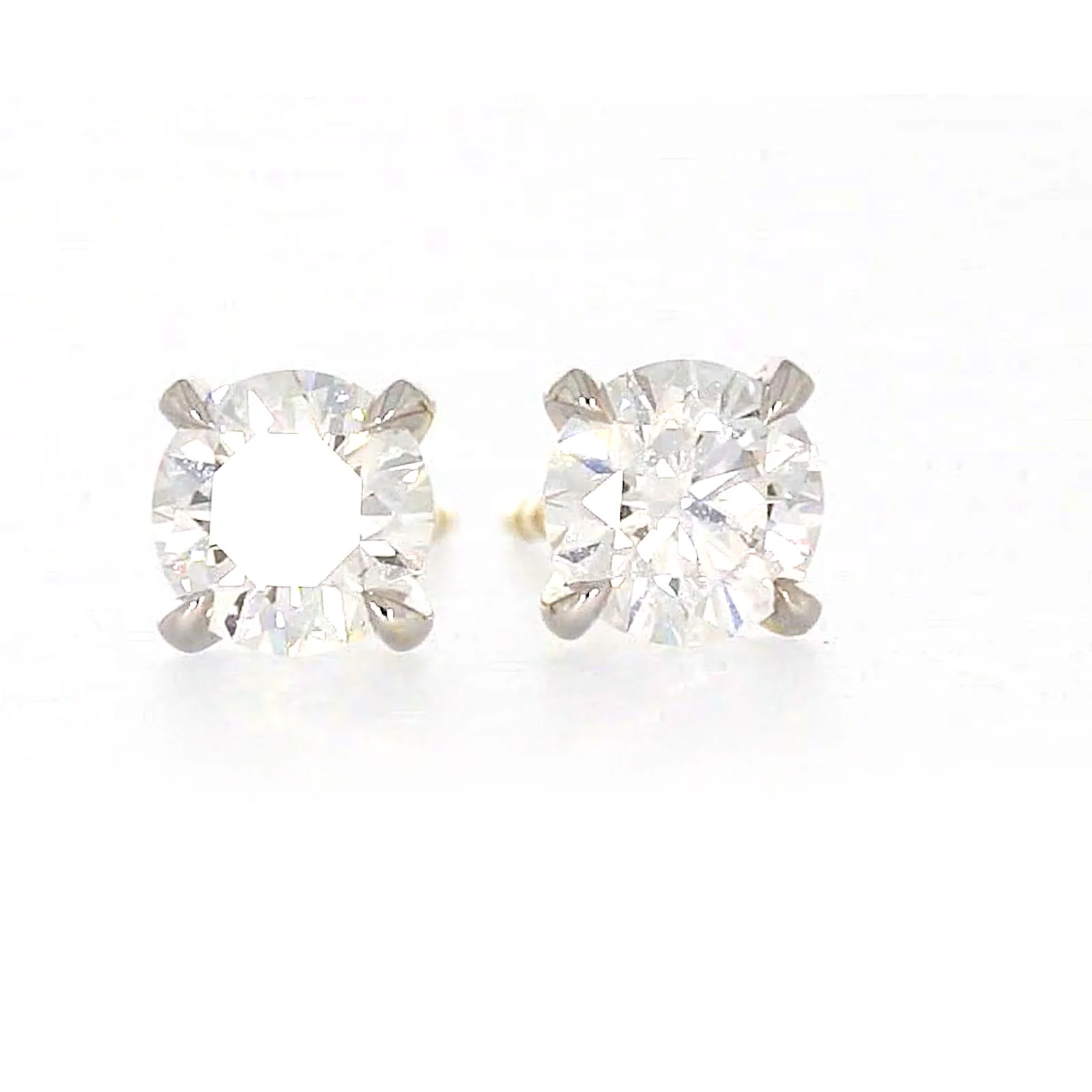 Celebration 9ct Yellow Gold Round Brilliant Cut 1 CARAT tw of Certified Lab Grown Diamonds Stud Earrings - Image 74