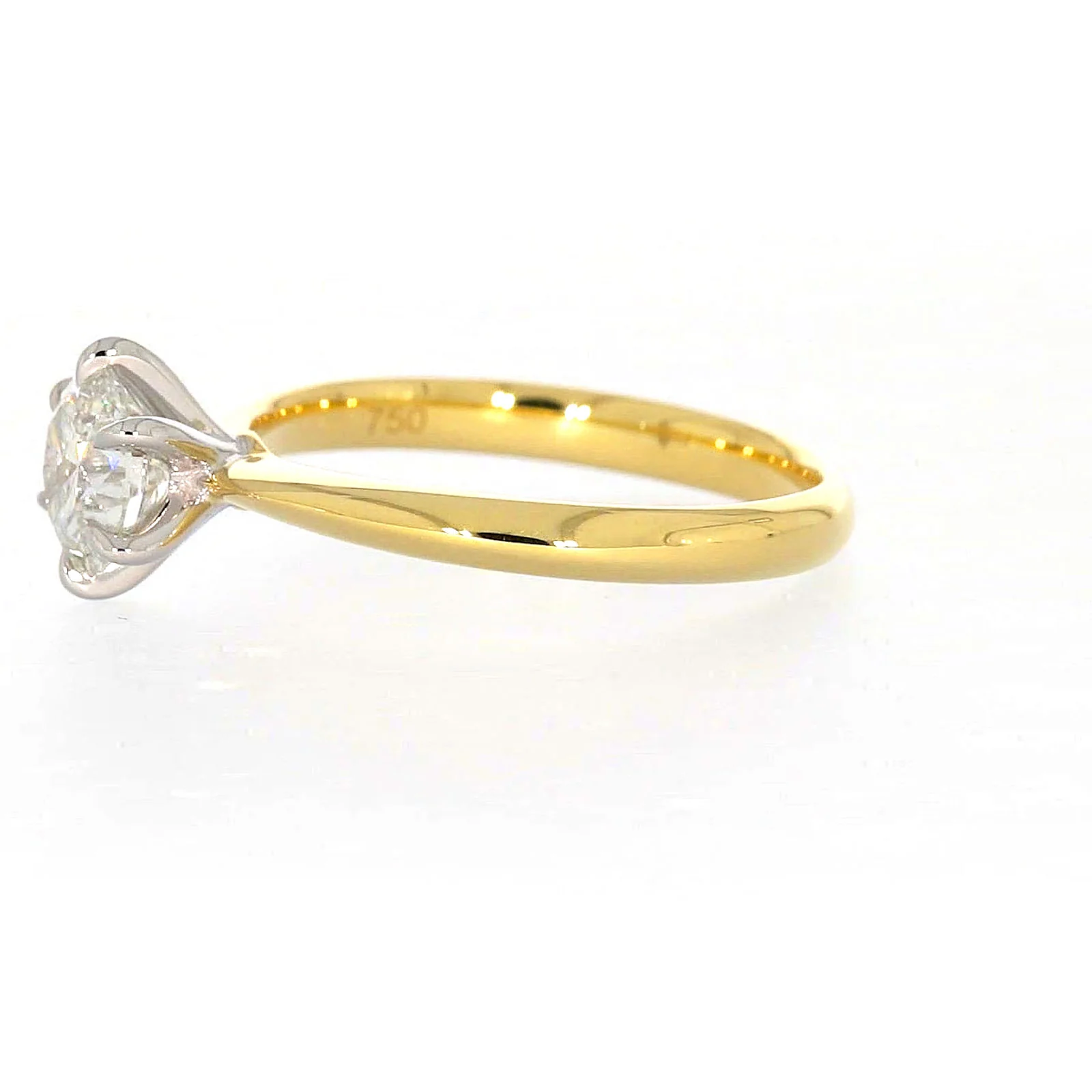 Celebration 18ct Yellow Gold Round Brilliant Cut 1 Carat tw of Certified Lab Grown Diamonds Ring - Image 16