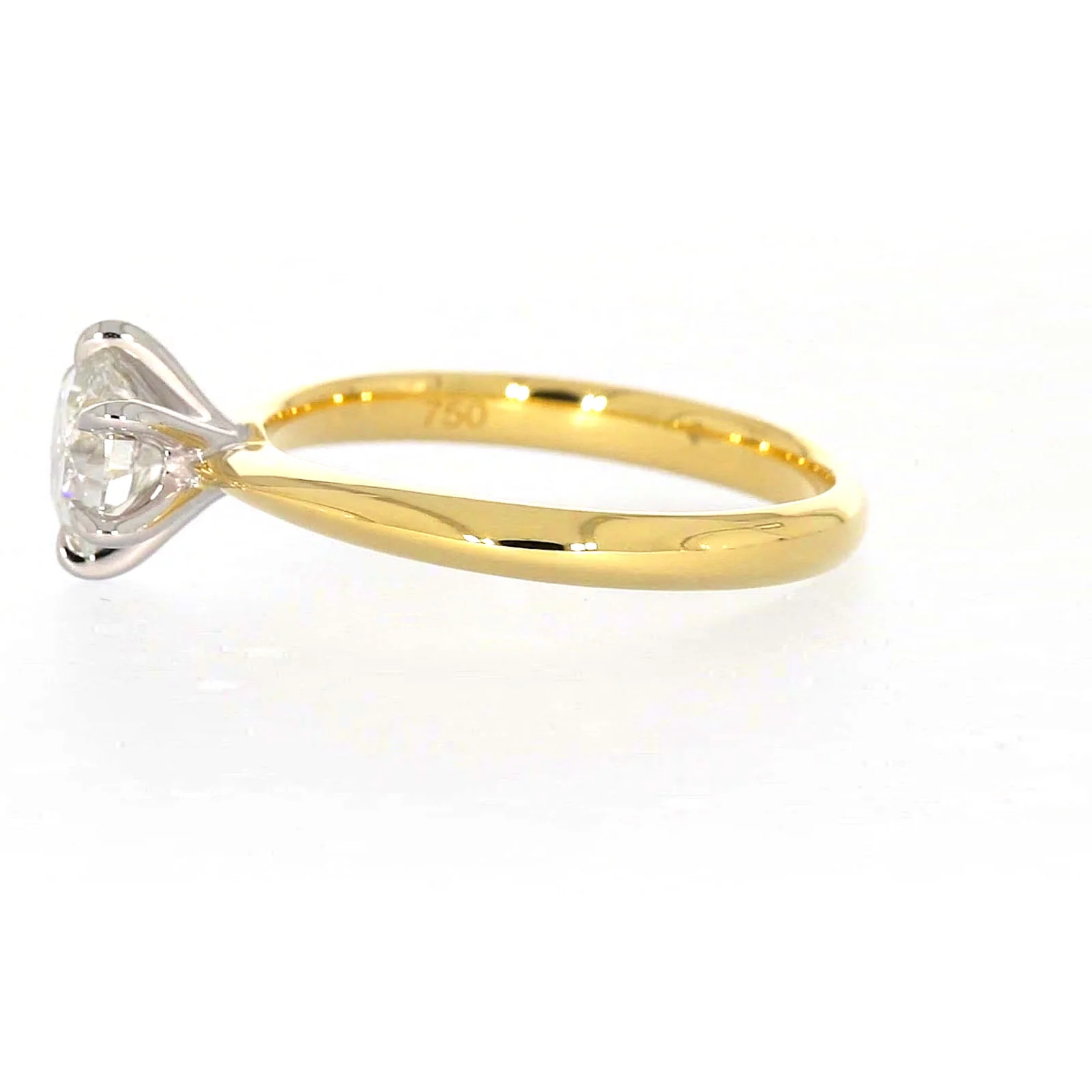 Celebration 18ct Yellow Gold Round Brilliant Cut 1 Carat tw of Certified Lab Grown Diamonds Ring - Image 18