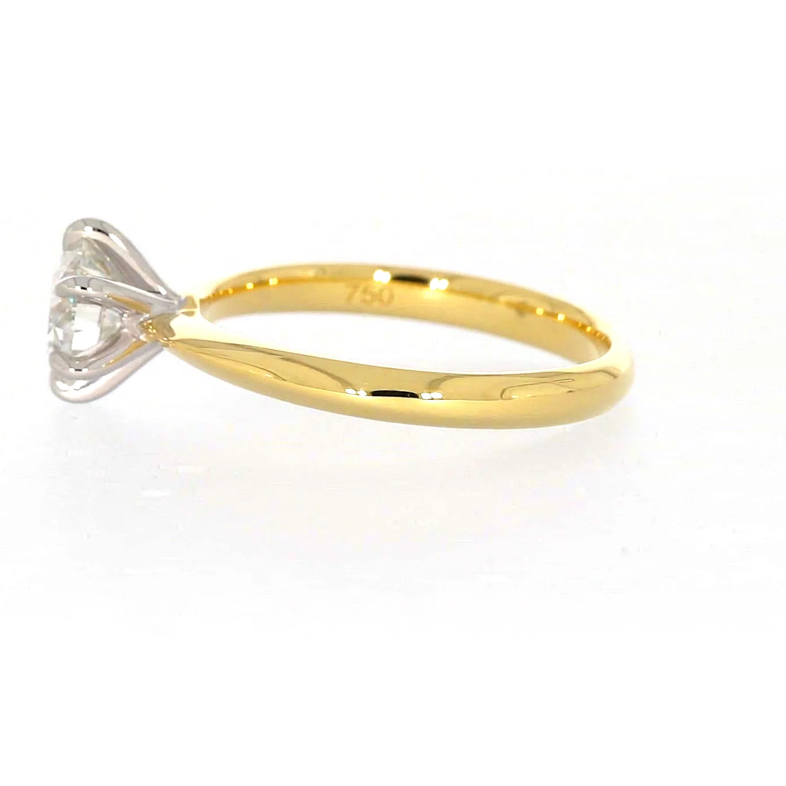 Celebration 18ct Yellow Gold Round Brilliant Cut 1 Carat tw of Certified Lab Grown Diamonds Ring - Image 20