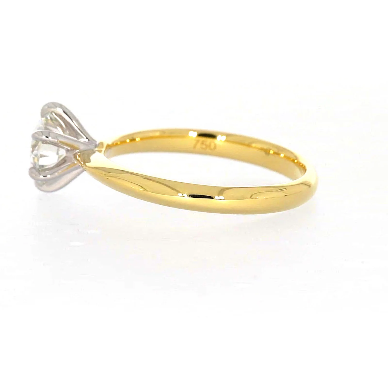Celebration 18ct Yellow Gold Round Brilliant Cut 1 Carat tw of Certified Lab Grown Diamonds Ring - Image 22