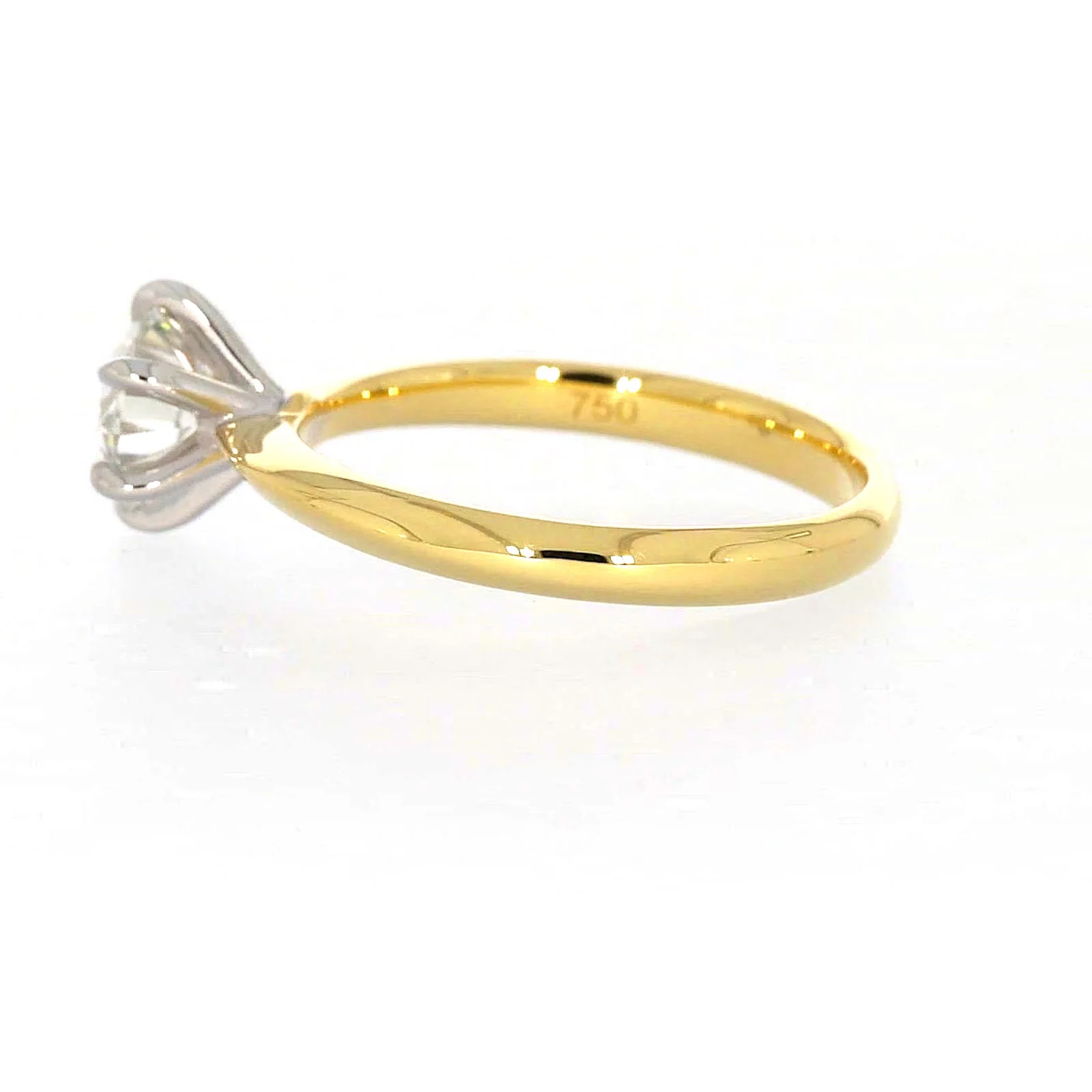 Celebration 18ct Yellow Gold Round Brilliant Cut 1 Carat tw of Certified Lab Grown Diamonds Ring - Image 23