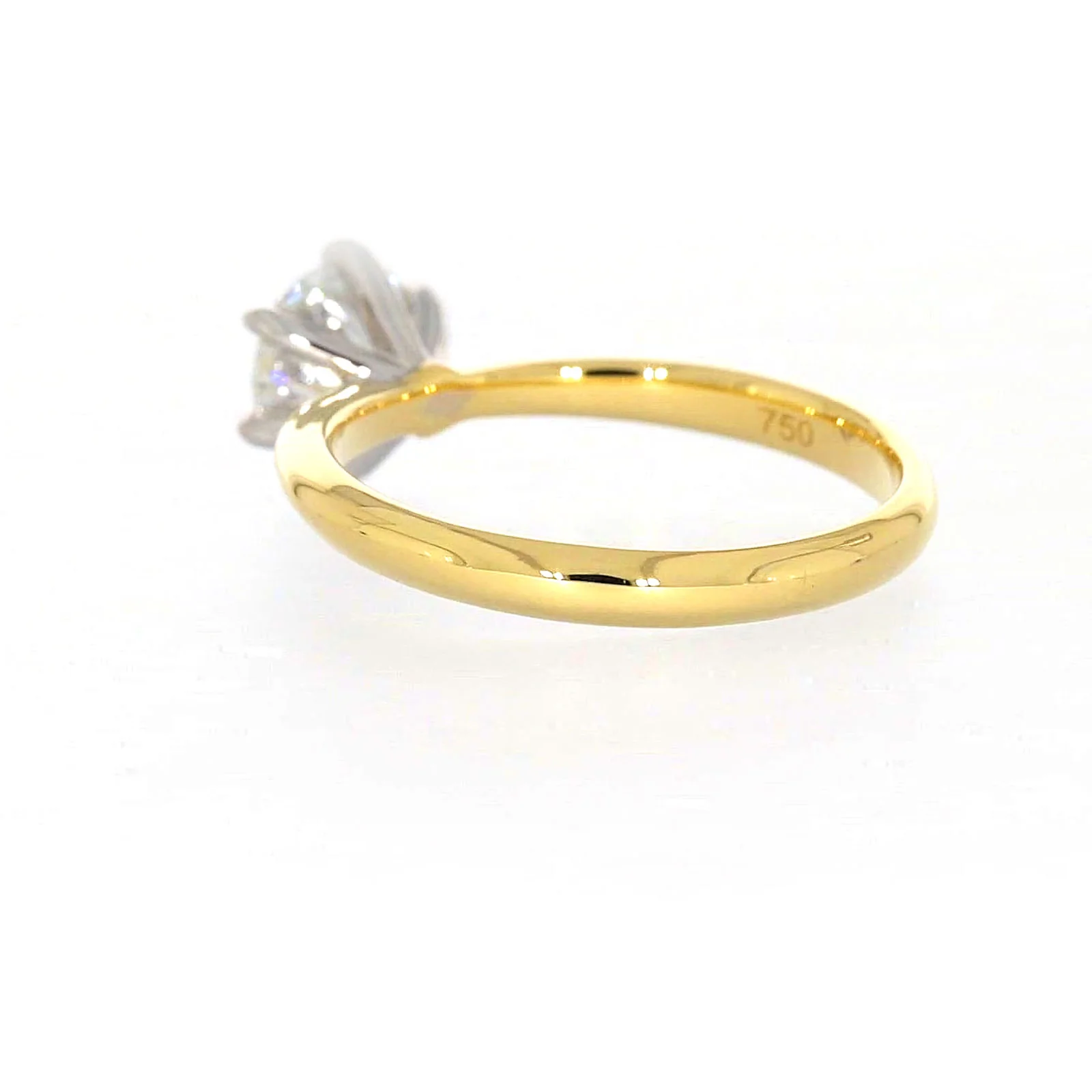 Celebration 18ct Yellow Gold Round Brilliant Cut 1 Carat tw of Certified Lab Grown Diamonds Ring - Image 30