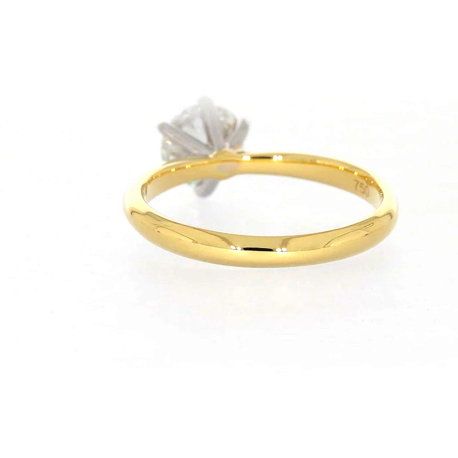 Celebration 18ct Yellow Gold Round Brilliant Cut 1 Carat tw of Certified Lab Grown Diamonds Ring - Image 34