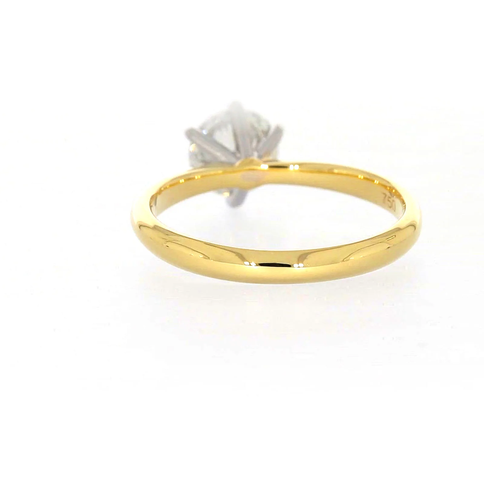 Celebration 18ct Yellow Gold Round Brilliant Cut 1 Carat tw of Certified Lab Grown Diamonds Ring - Image 35