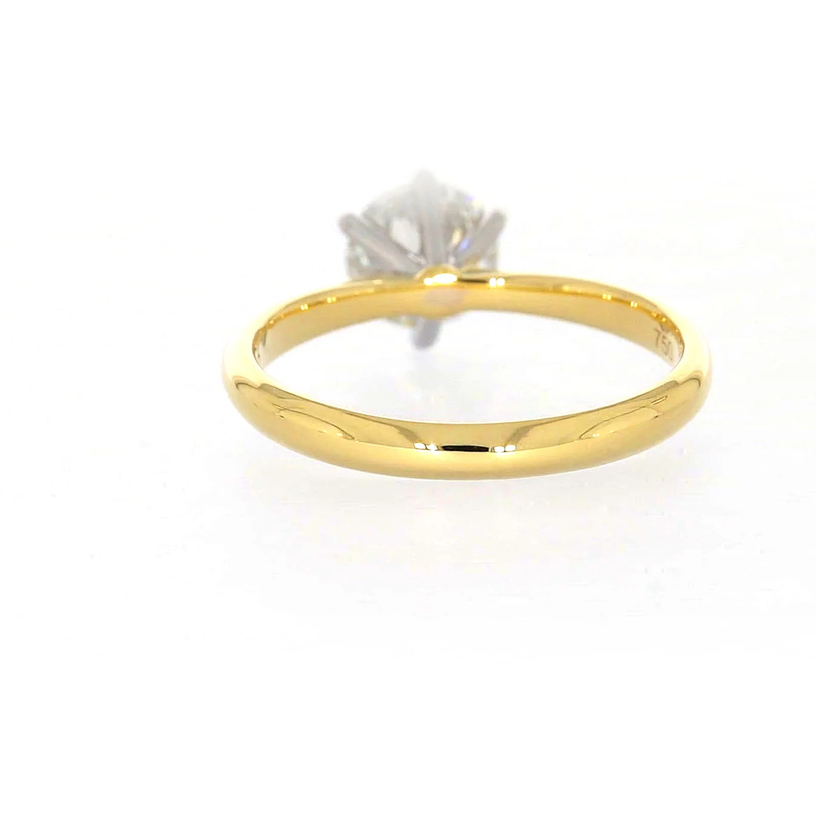 Celebration 18ct Yellow Gold Round Brilliant Cut 1 Carat tw of Certified Lab Grown Diamonds Ring - Image 36