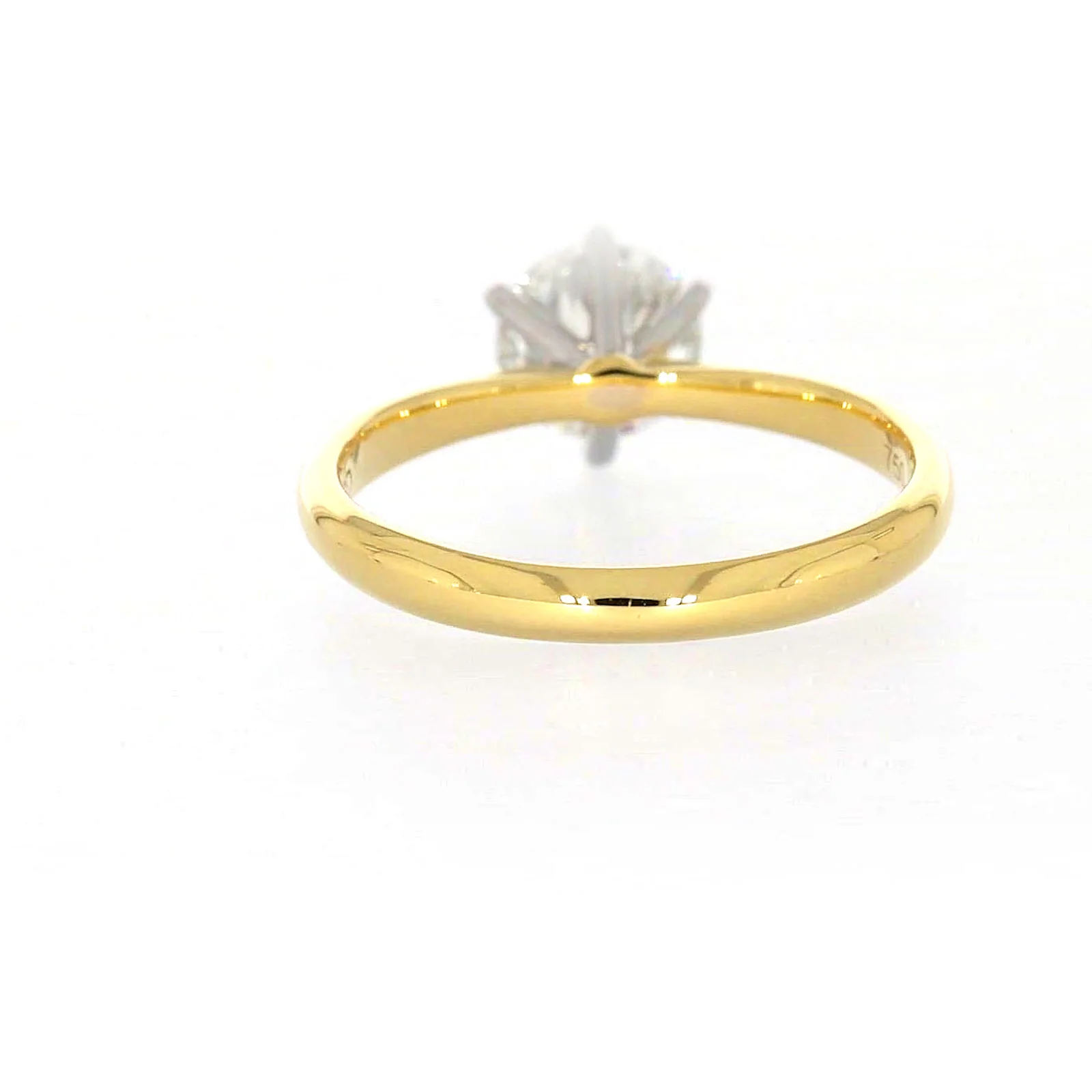 Celebration 18ct Yellow Gold Round Brilliant Cut 1 Carat tw of Certified Lab Grown Diamonds Ring - Image 37