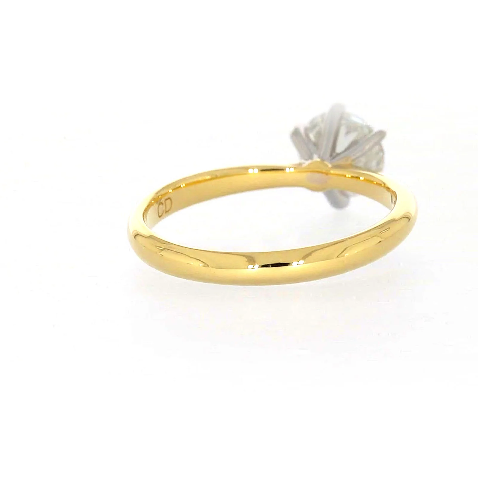 Celebration 18ct Yellow Gold Round Brilliant Cut 1 Carat tw of Certified Lab Grown Diamonds Ring - Image 42