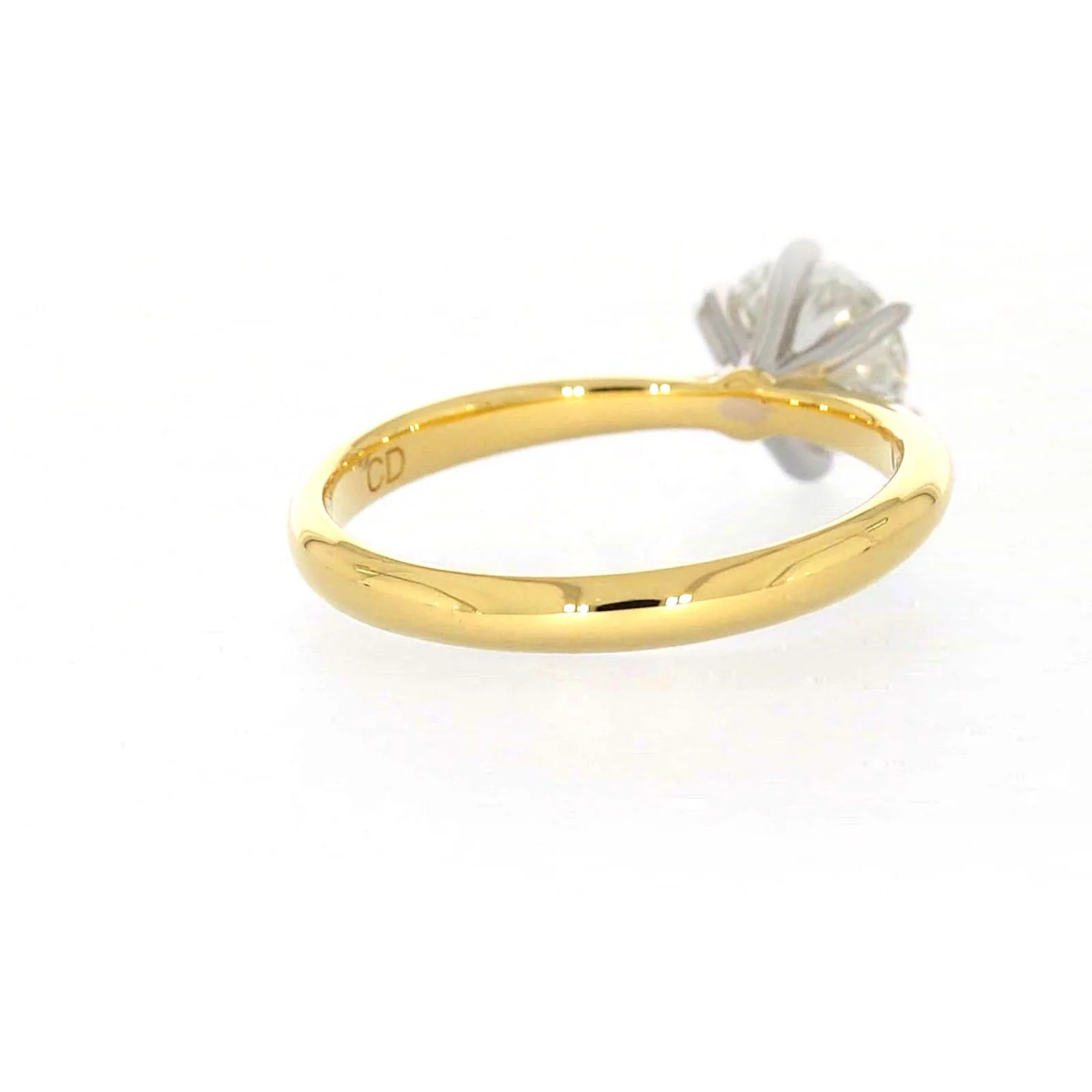 Celebration 18ct Yellow Gold Round Brilliant Cut 1 Carat tw of Certified Lab Grown Diamonds Ring - Image 43