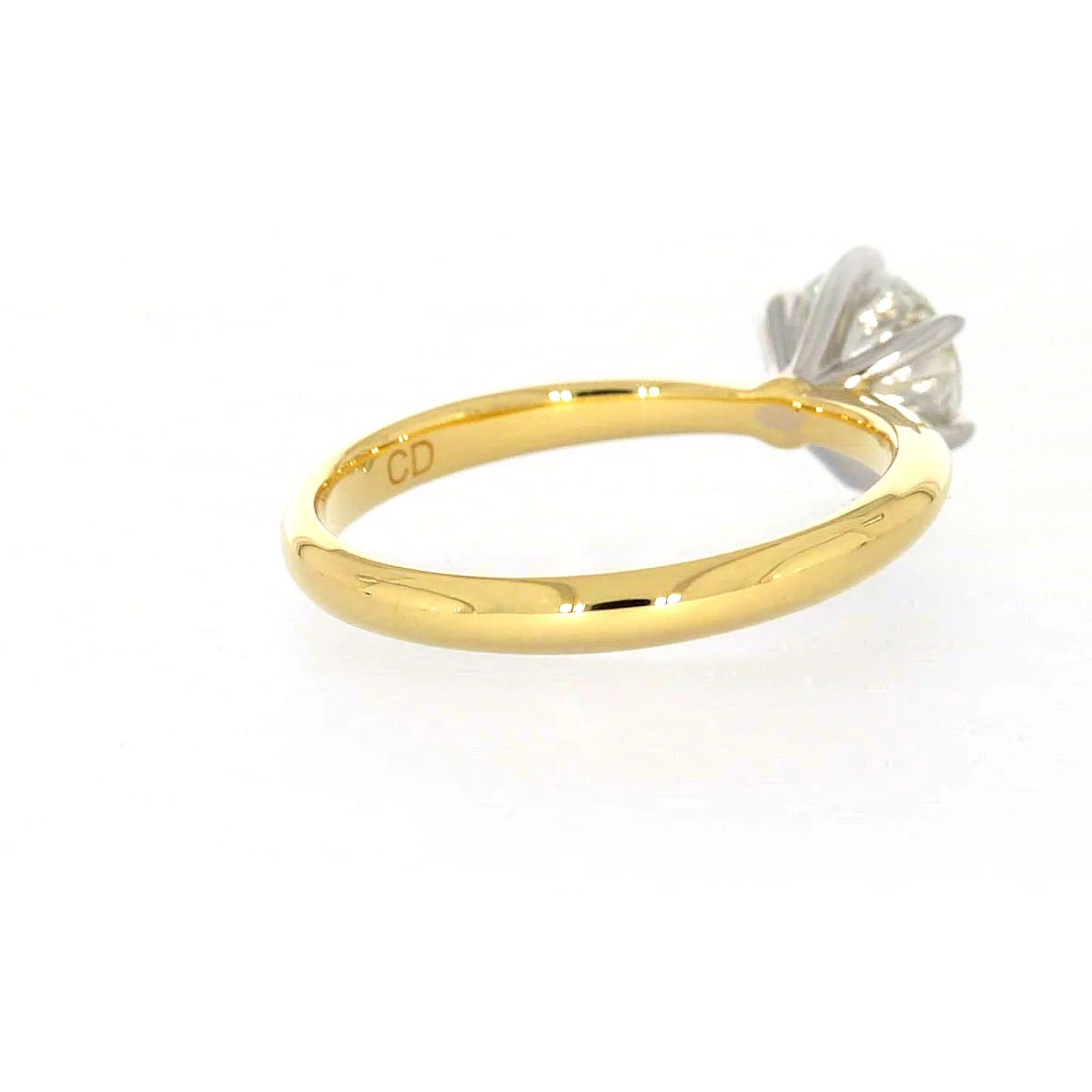 Celebration 18ct Yellow Gold Round Brilliant Cut 1 Carat tw of Certified Lab Grown Diamonds Ring - Image 45