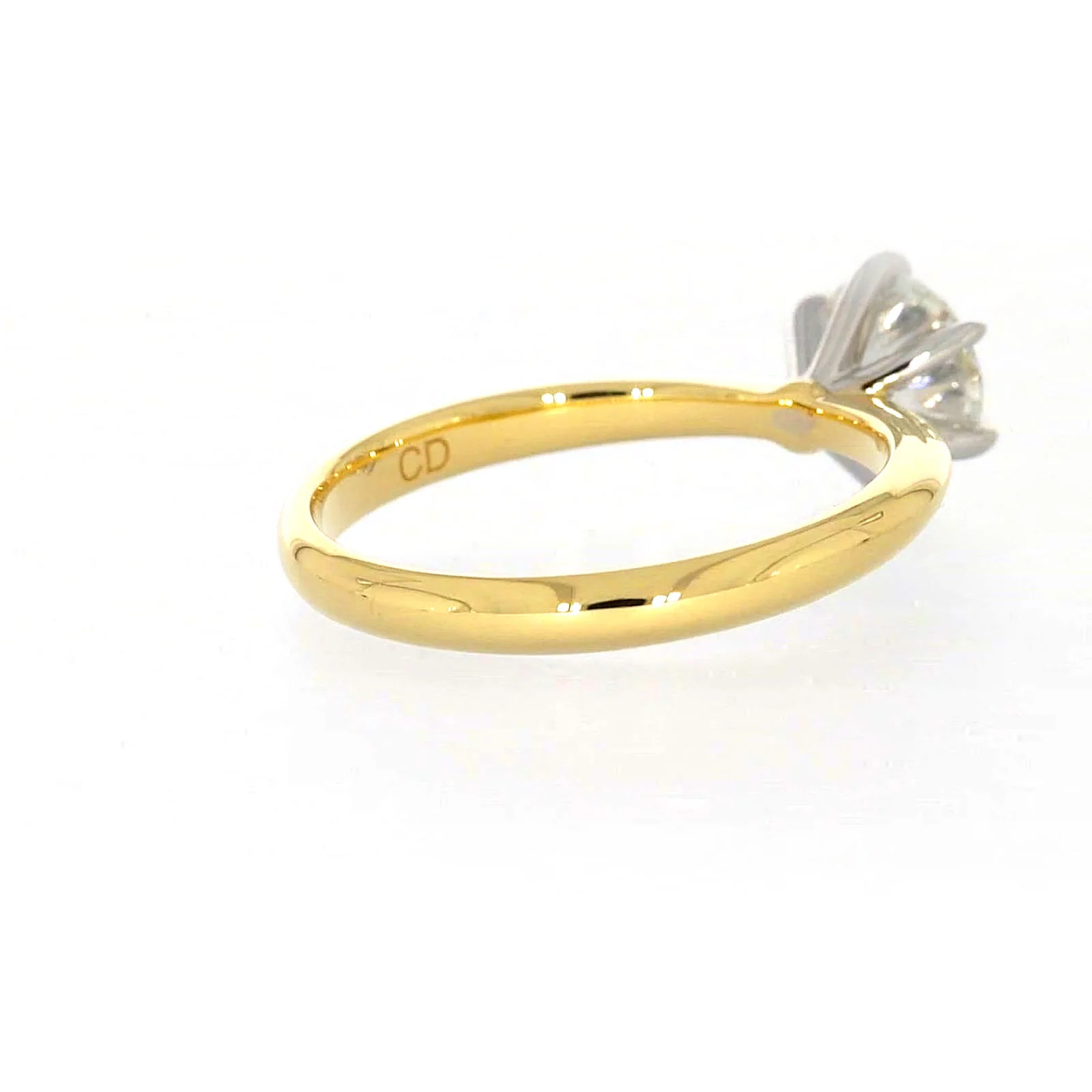 Celebration 18ct Yellow Gold Round Brilliant Cut 1 Carat tw of Certified Lab Grown Diamonds Ring - Image 46