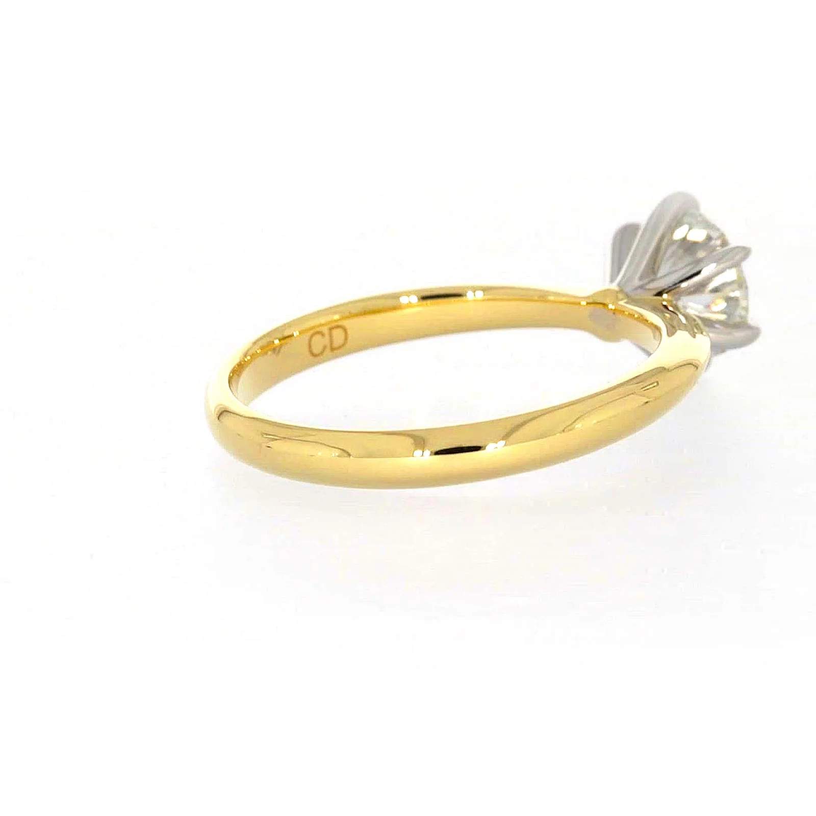 Celebration 18ct Yellow Gold Round Brilliant Cut 1 Carat tw of Certified Lab Grown Diamonds Ring - Image 47