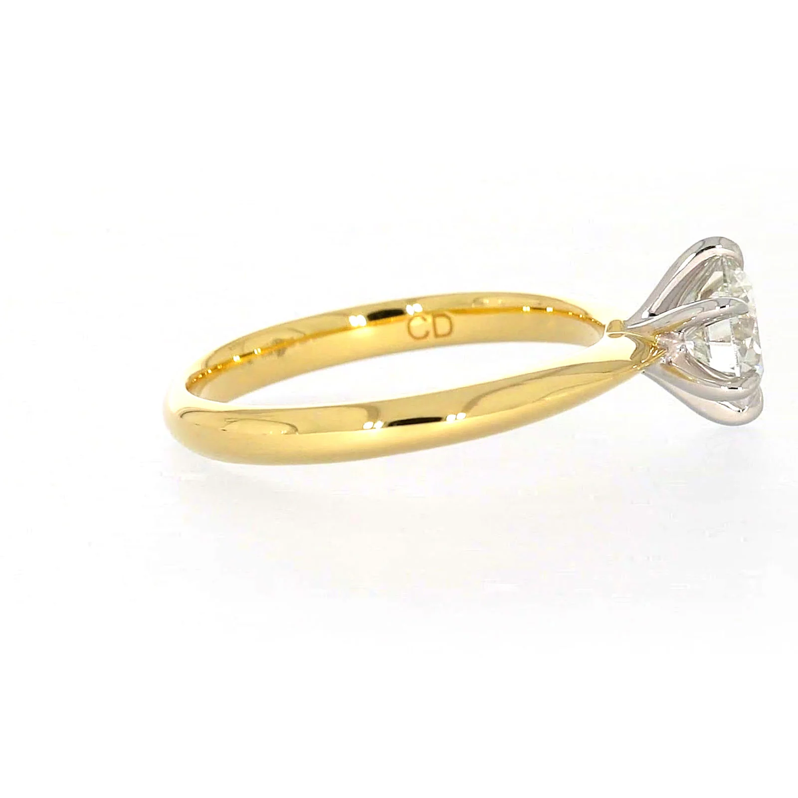Celebration 18ct Yellow Gold Round Brilliant Cut 1 Carat tw of Certified Lab Grown Diamonds Ring - Image 56