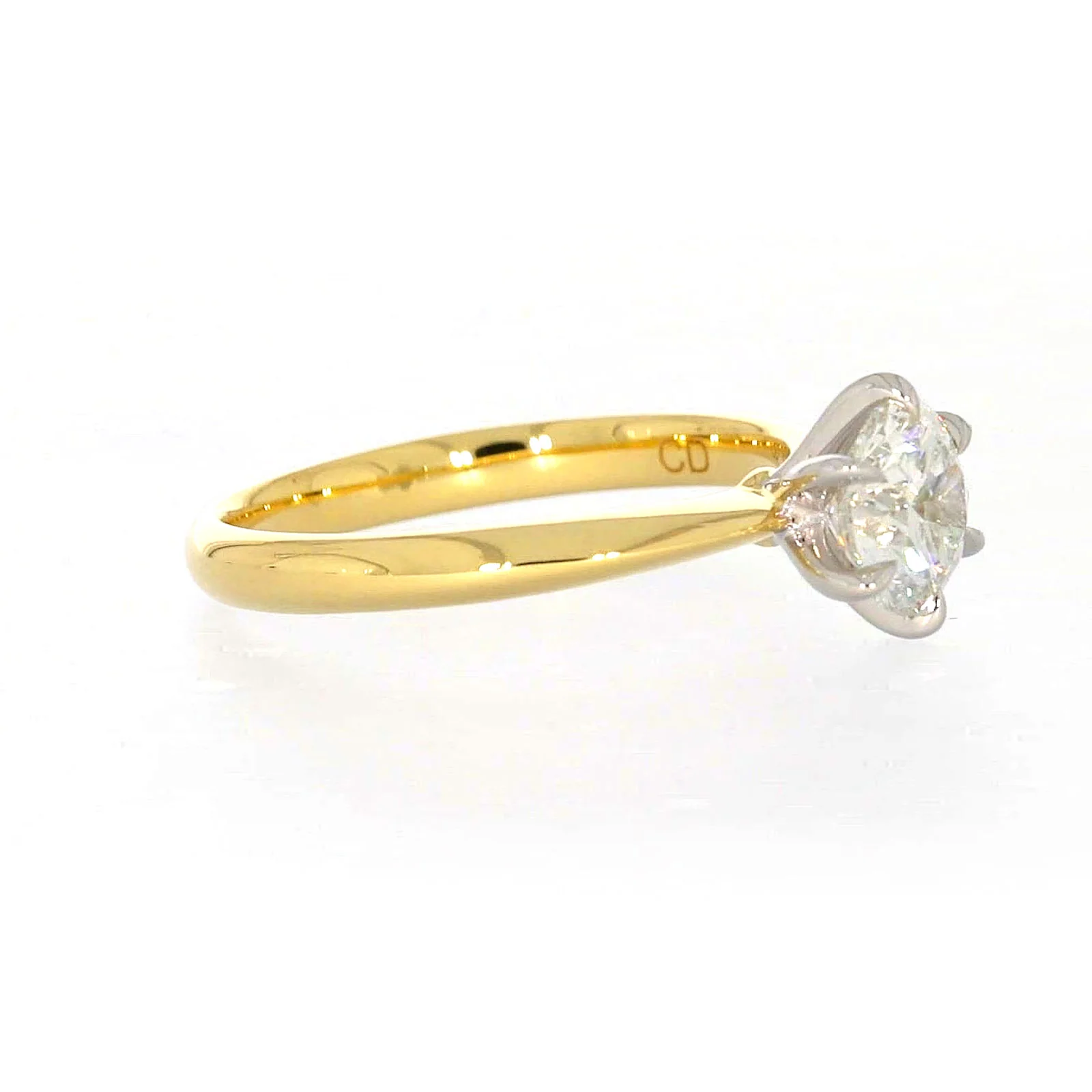 Celebration 18ct Yellow Gold Round Brilliant Cut 1 Carat tw of Certified Lab Grown Diamonds Ring - Image 62