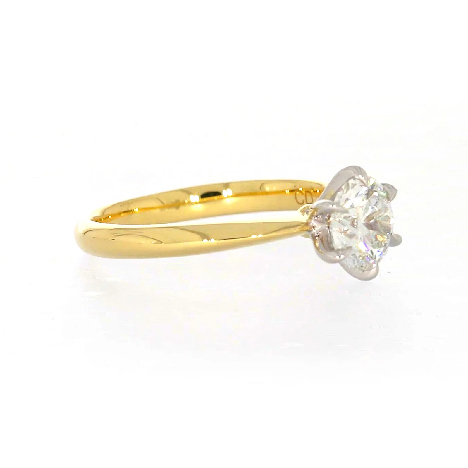 Celebration 18ct Yellow Gold Round Brilliant Cut 1 Carat tw of Certified Lab Grown Diamonds Ring - Image 64