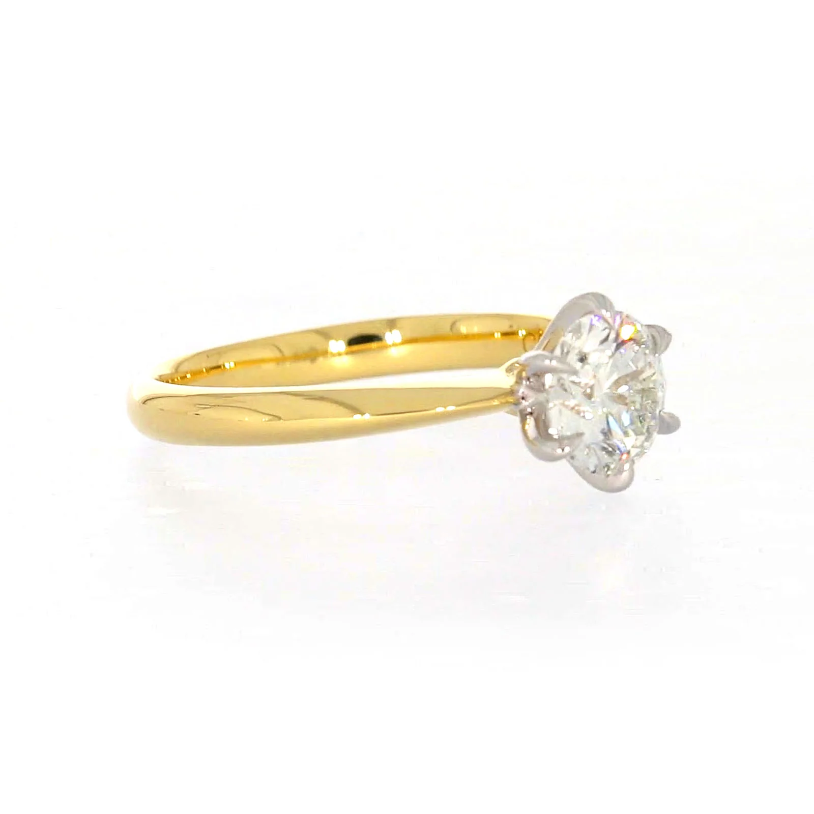 Celebration 18ct Yellow Gold Round Brilliant Cut 1 Carat tw of Certified Lab Grown Diamonds Ring - Image 65