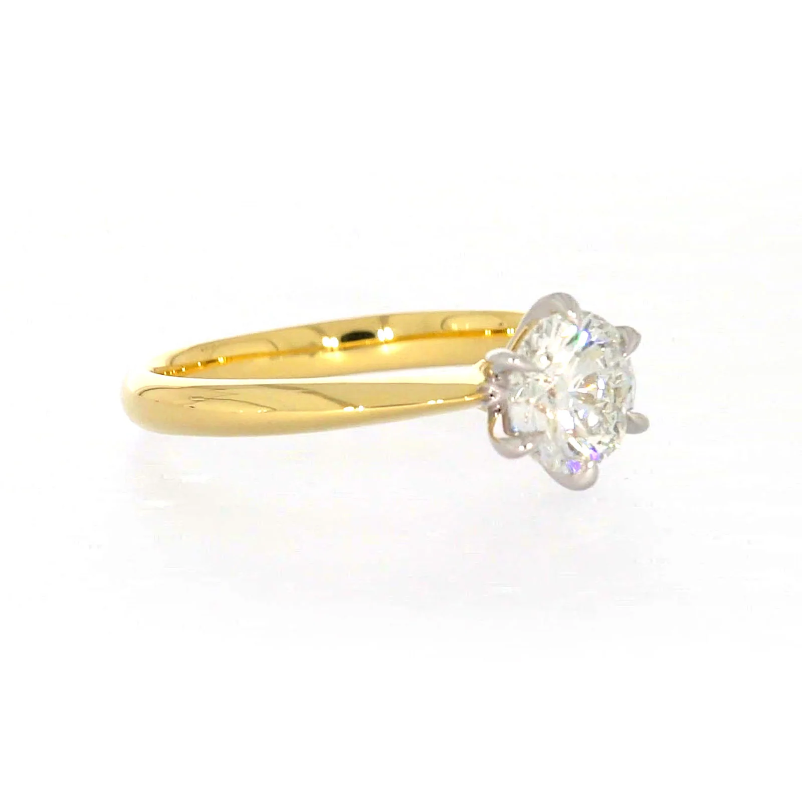 Celebration 18ct Yellow Gold Round Brilliant Cut 1 Carat tw of Certified Lab Grown Diamonds Ring - Image 66