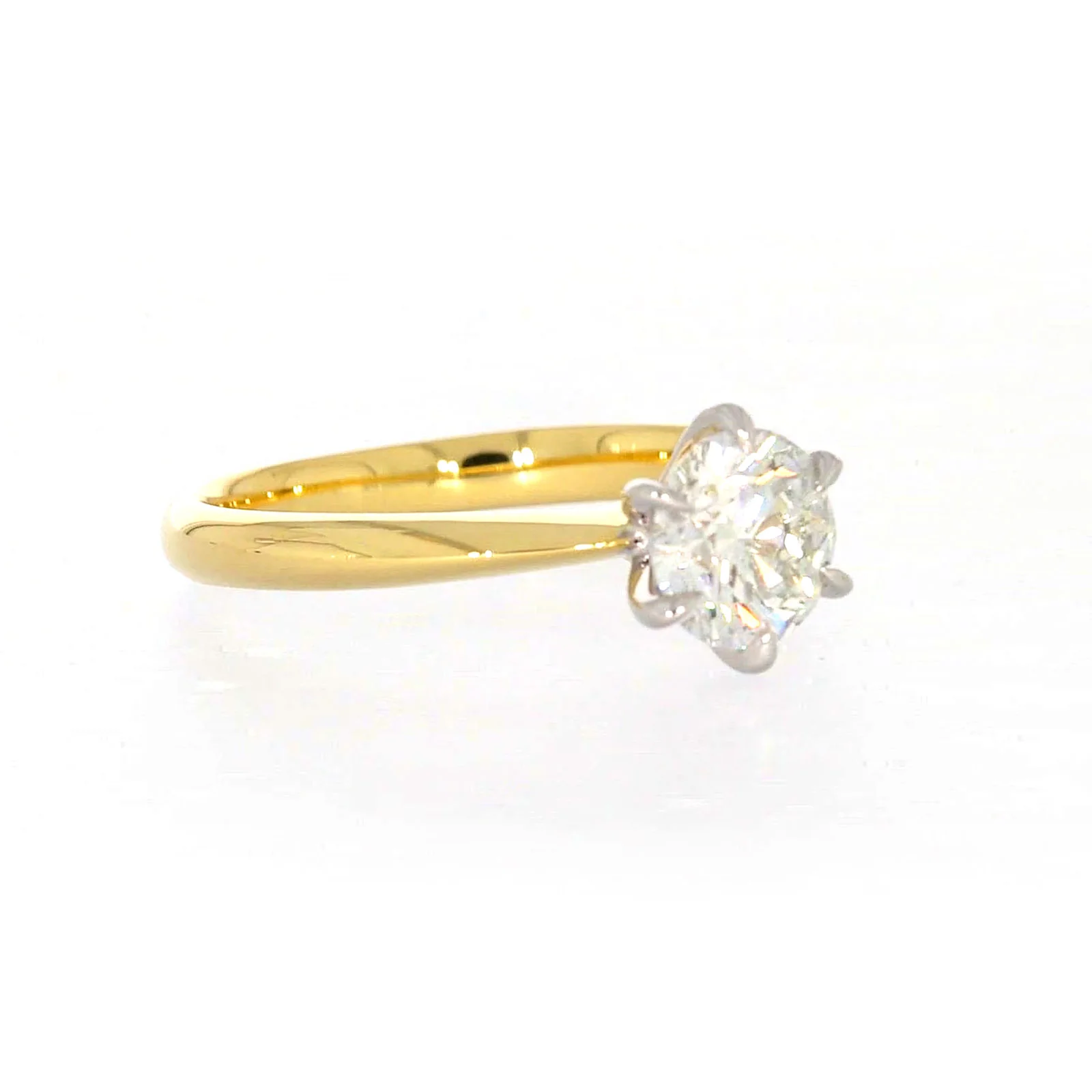 Celebration 18ct Yellow Gold Round Brilliant Cut 1 Carat tw of Certified Lab Grown Diamonds Ring - Image 67
