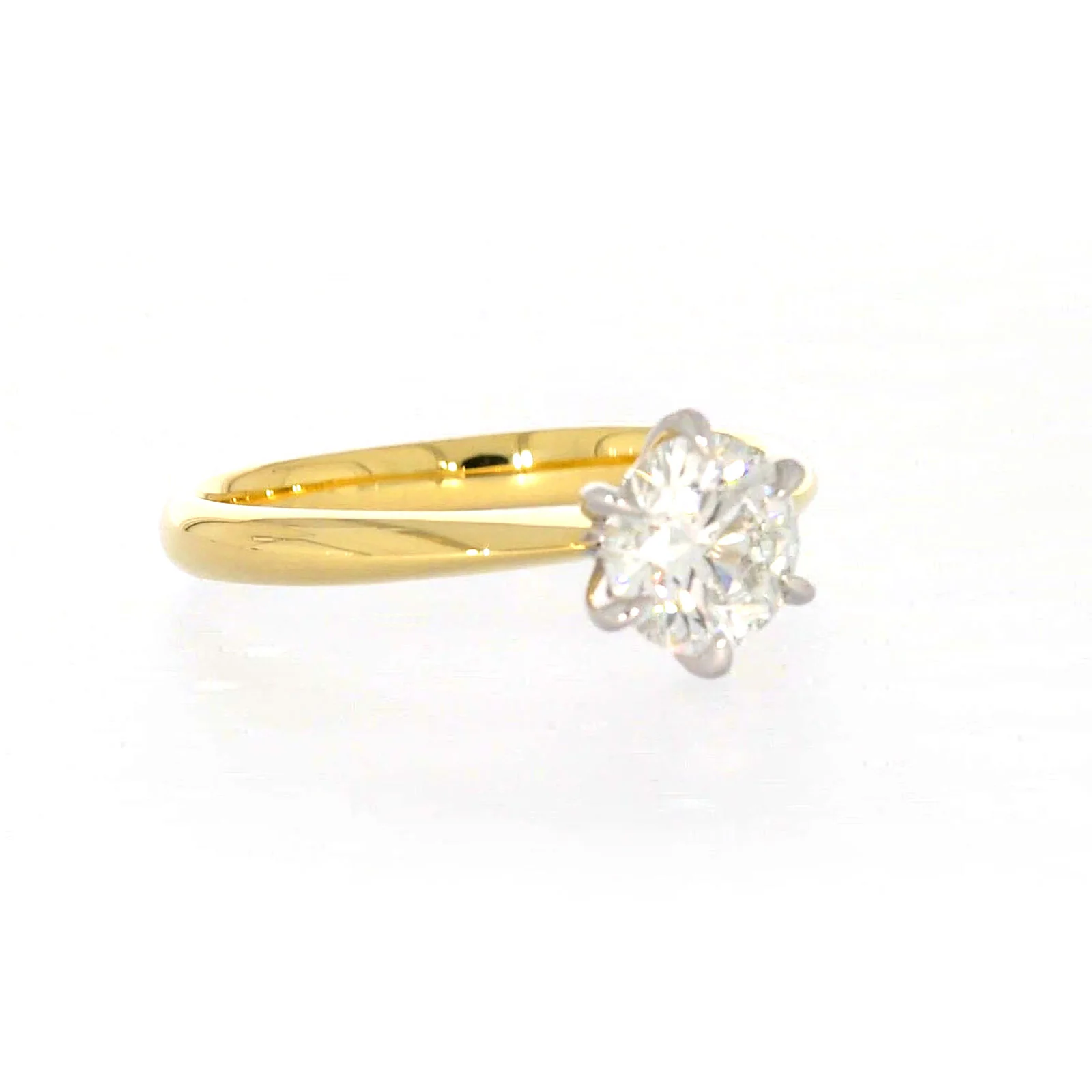 Celebration 18ct Yellow Gold Round Brilliant Cut 1 Carat tw of Certified Lab Grown Diamonds Ring - Image 68