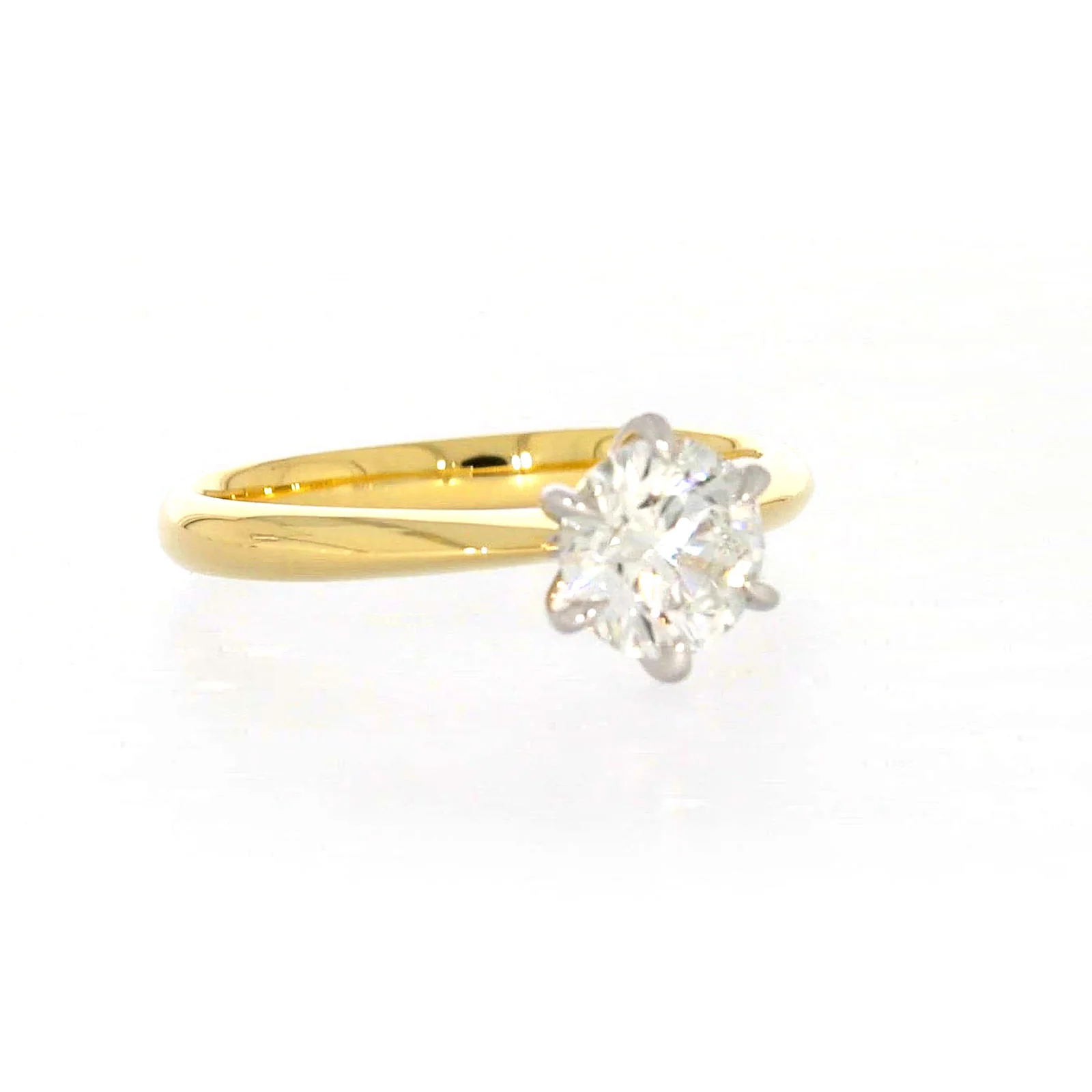 Celebration 18ct Yellow Gold Round Brilliant Cut 1 Carat tw of Certified Lab Grown Diamonds Ring - Image 69