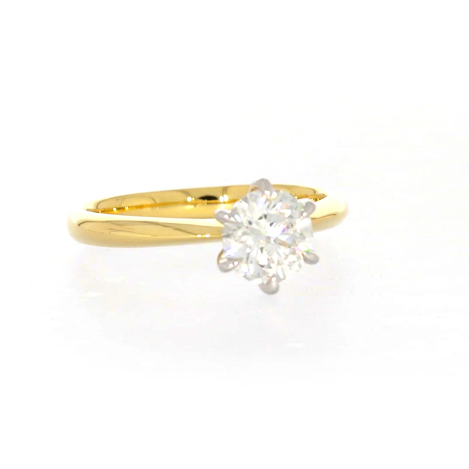 Celebration 18ct Yellow Gold Round Brilliant Cut 1 Carat tw of Certified Lab Grown Diamonds Ring - Image 70