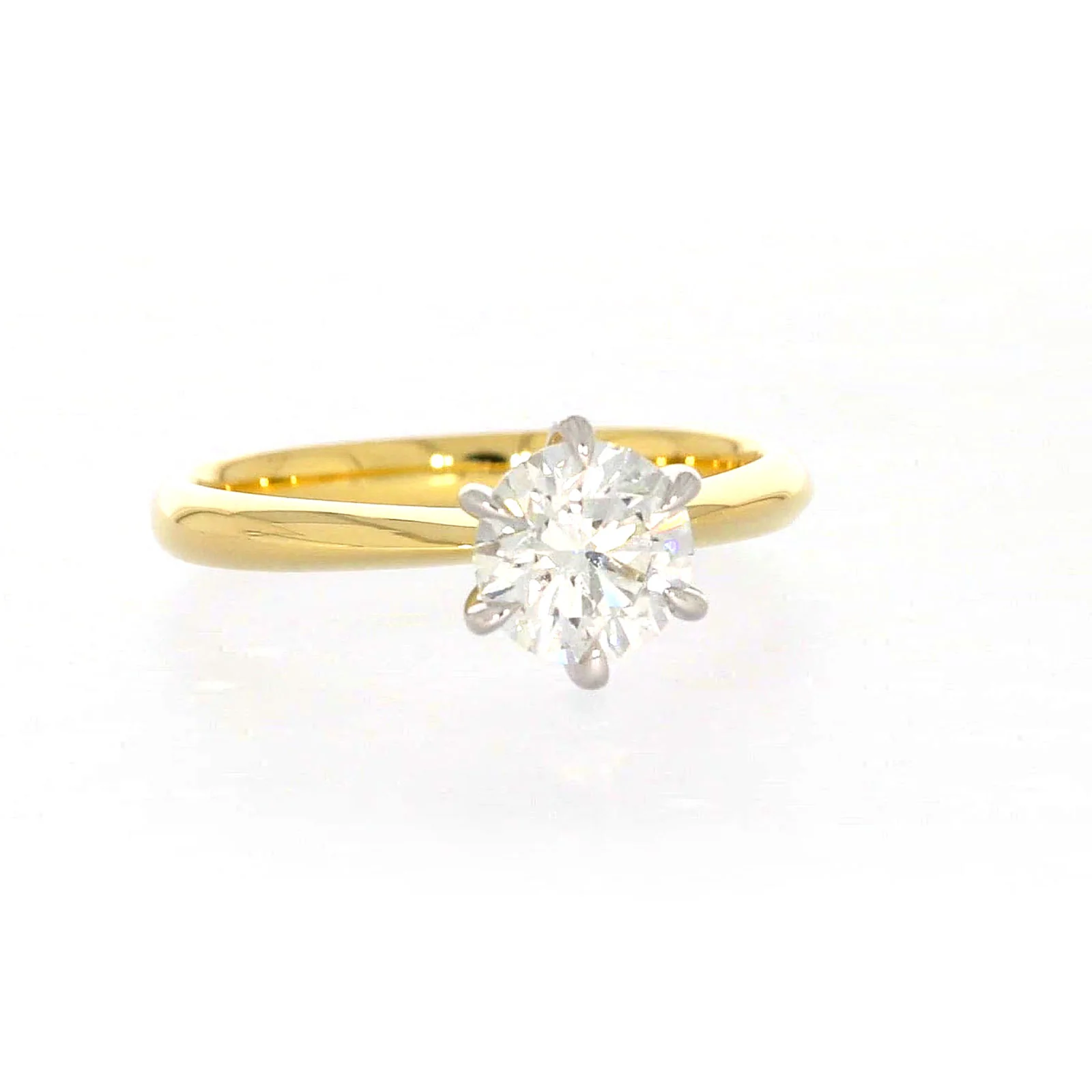 Celebration 18ct Yellow Gold Round Brilliant Cut 1 Carat tw of Certified Lab Grown Diamonds Ring - Image 71