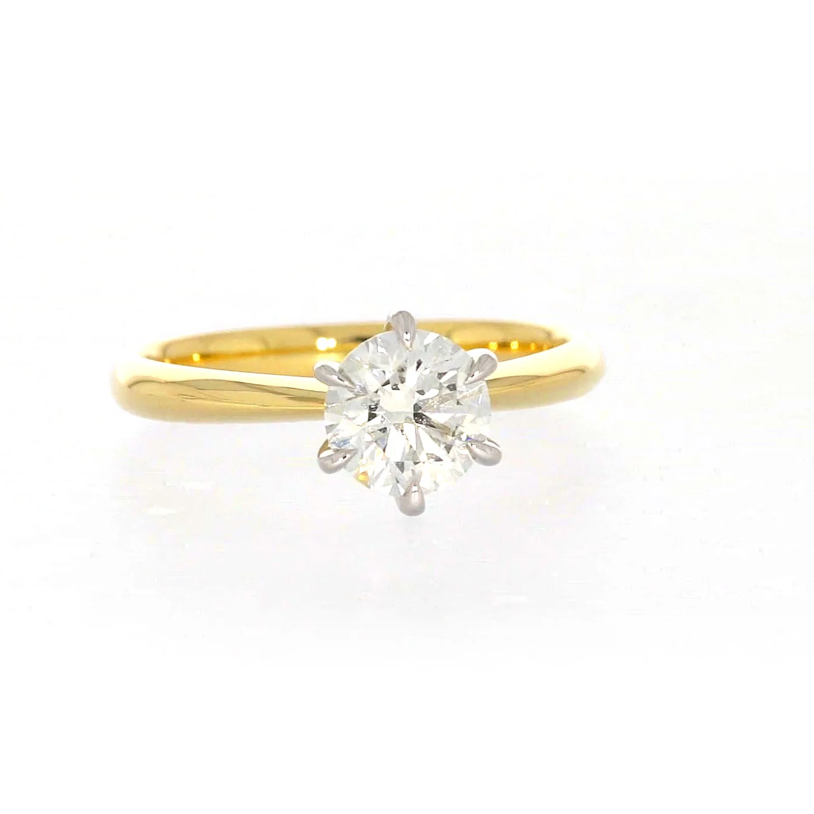 Celebration 18ct Yellow Gold Round Brilliant Cut 1 Carat tw of Certified Lab Grown Diamonds Ring - Image 72